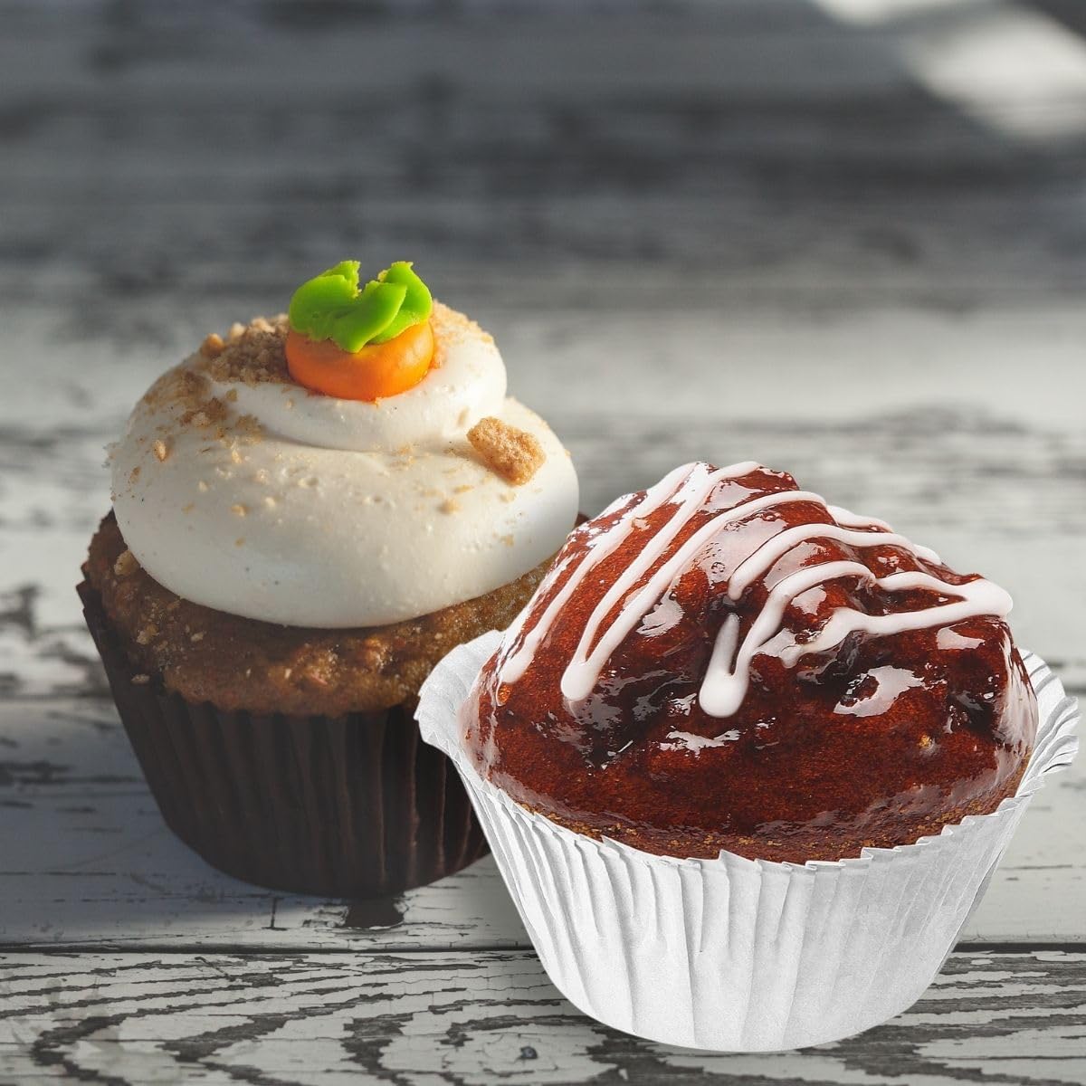 zenker-happy-cupcakes-moules-muffins-papier-blanc-x90-7-5-cm image 2