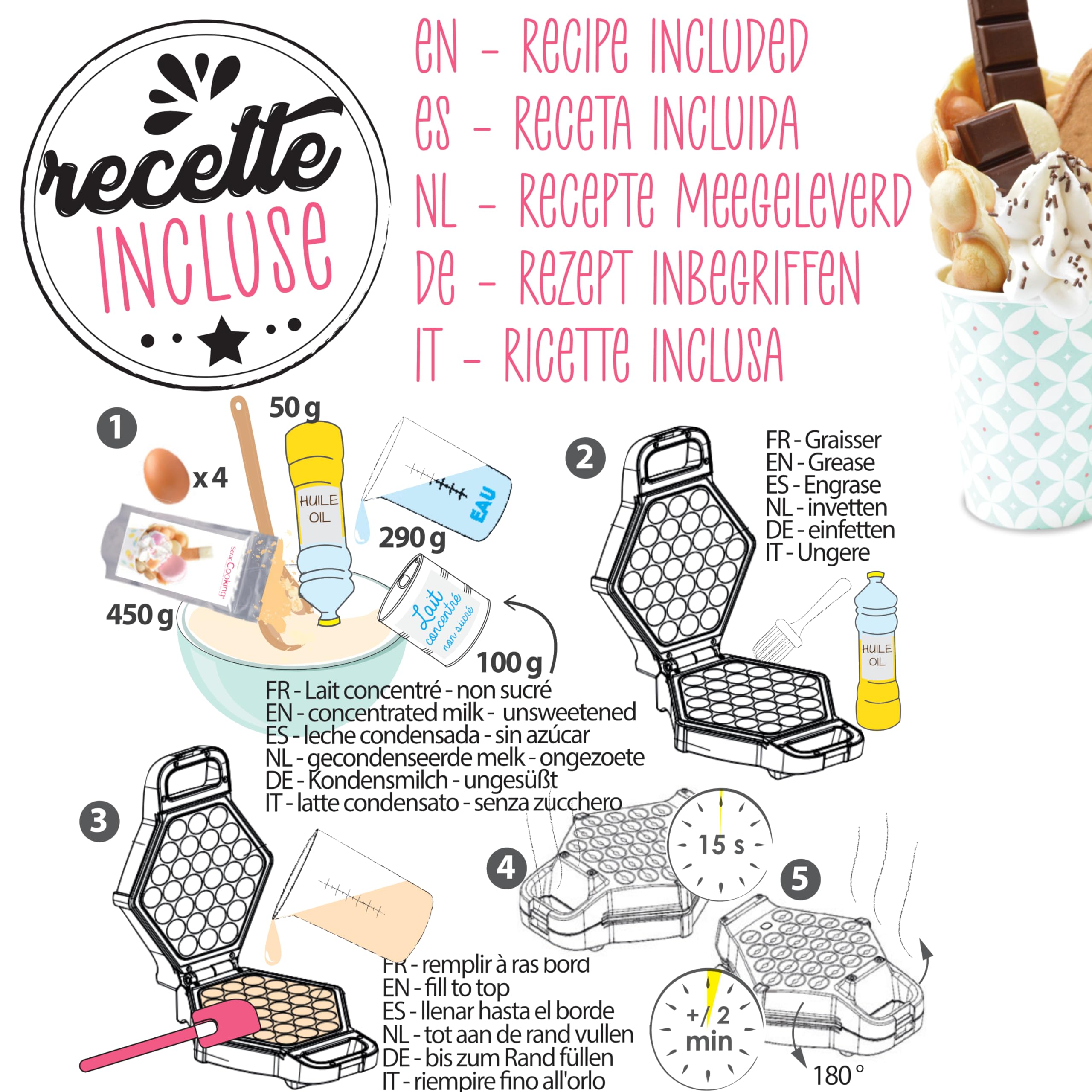 scrapcooking-ingr-dients-mix-bubble-waffles-gaufres-hong-kong-450-g image 3