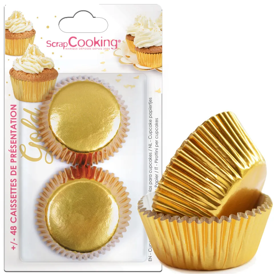 scrapcooking-mat-riel-5068-caissettes-papier-dor-es-x48 image 1
