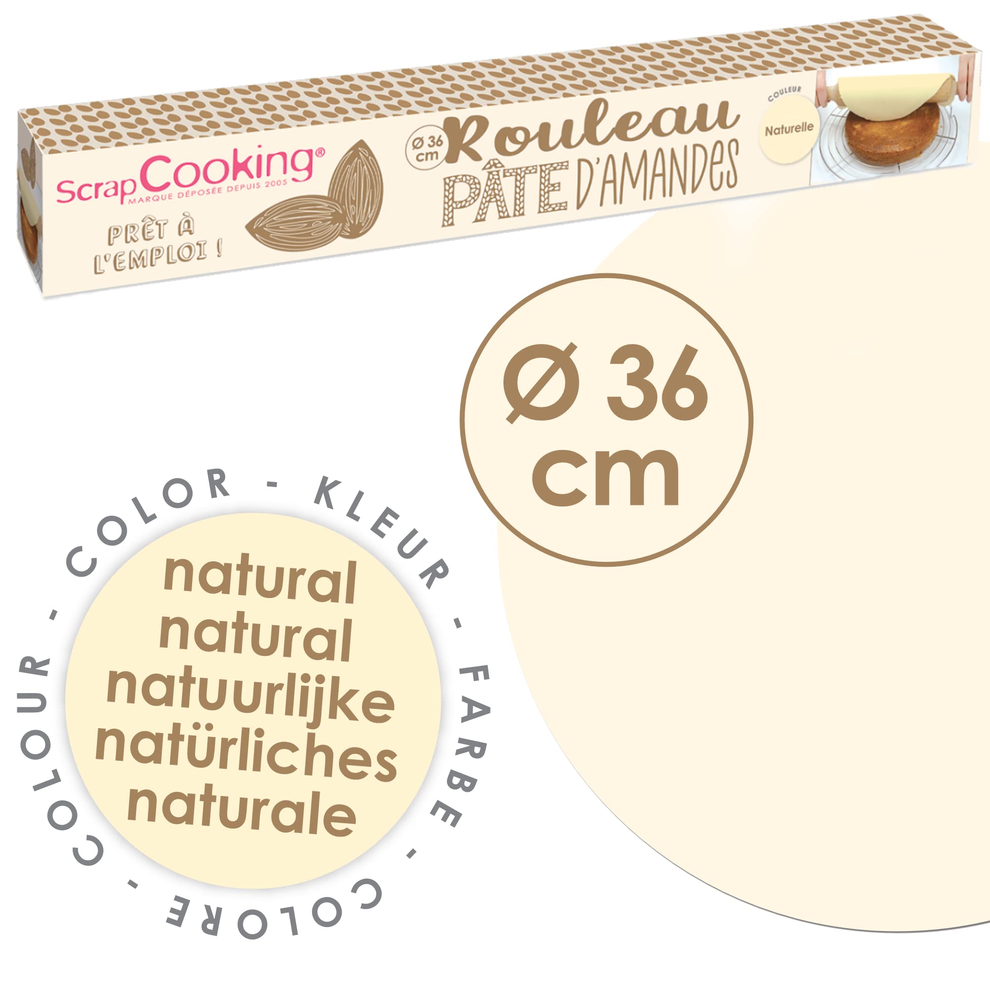scrapcooking-p-tes-sucre-7650-p-te-amandes-naturelle-300-g-36-cm image 6