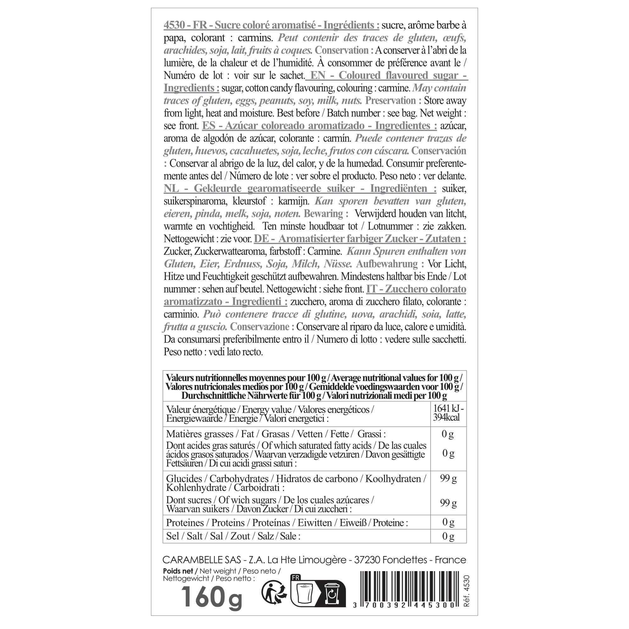 scrapcooking-ingr-dients-sucre-barbe-papa-rose-160g image 2