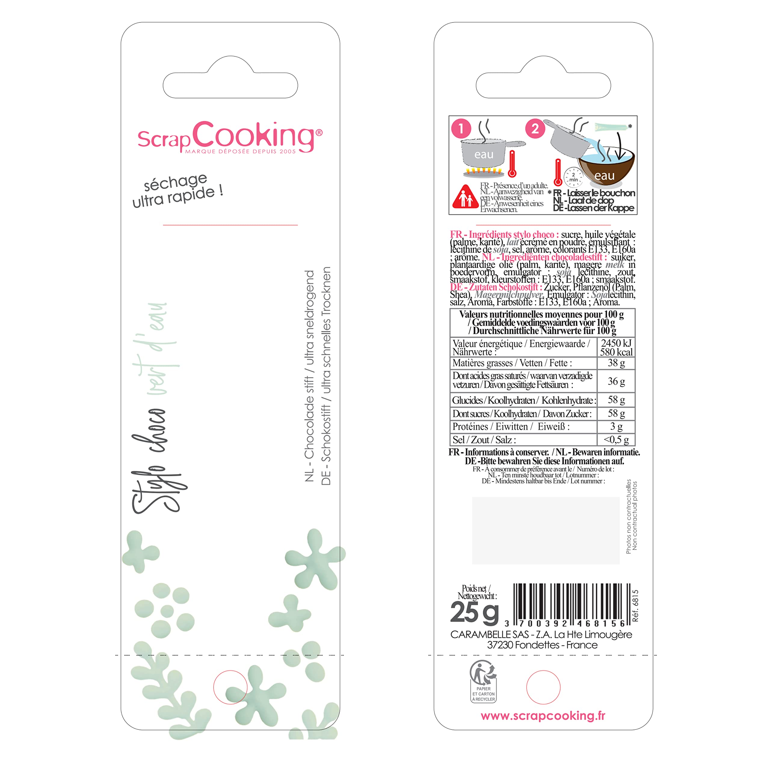 scrapcooking-d-corations-stylo-choco-vert-eau-25g-go-t-chocolat image 8