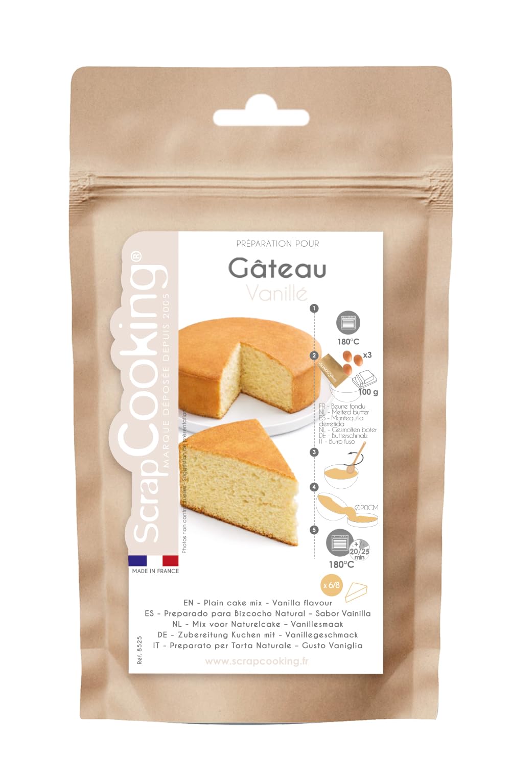 scrapcooking-ingr-dients-pr-paration-g-teau-vanille-290g-8525-moelleux image 1