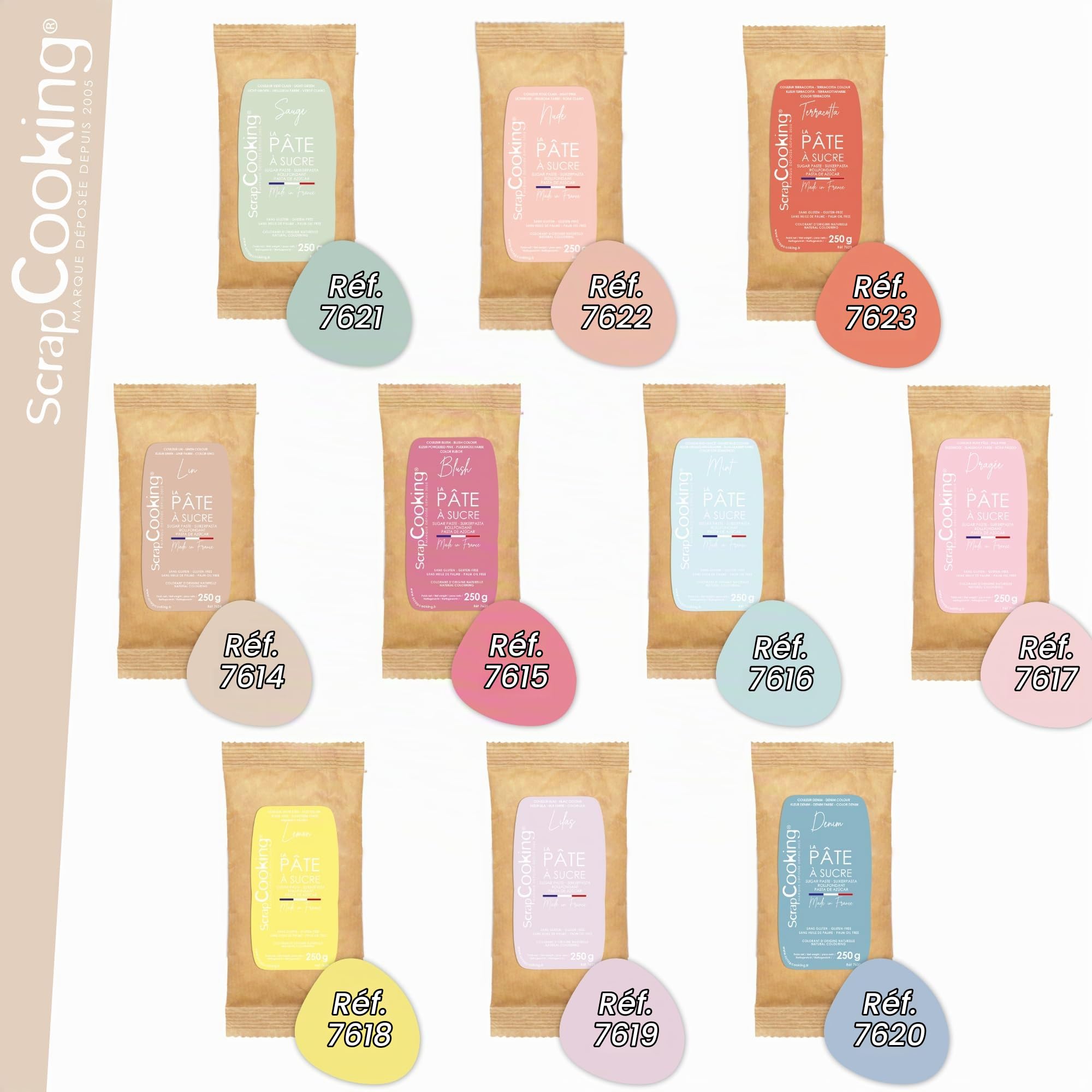 scrapcooking-p-tes-sucre-lin-beige-250-g-naturel-7624 image 8