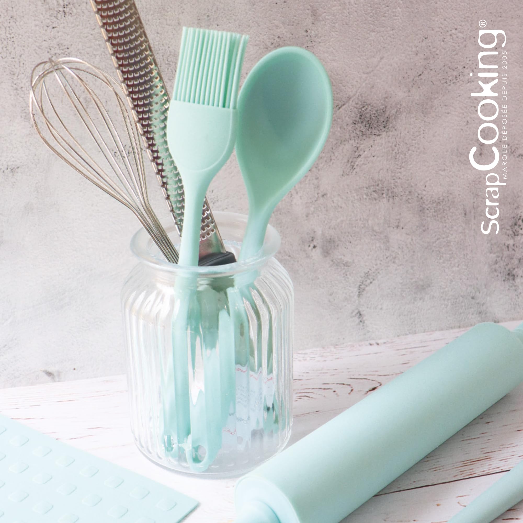 scrapcooking-mat-riel-pinceau-p-tisserie-silicone-vert-27-cm image 4
