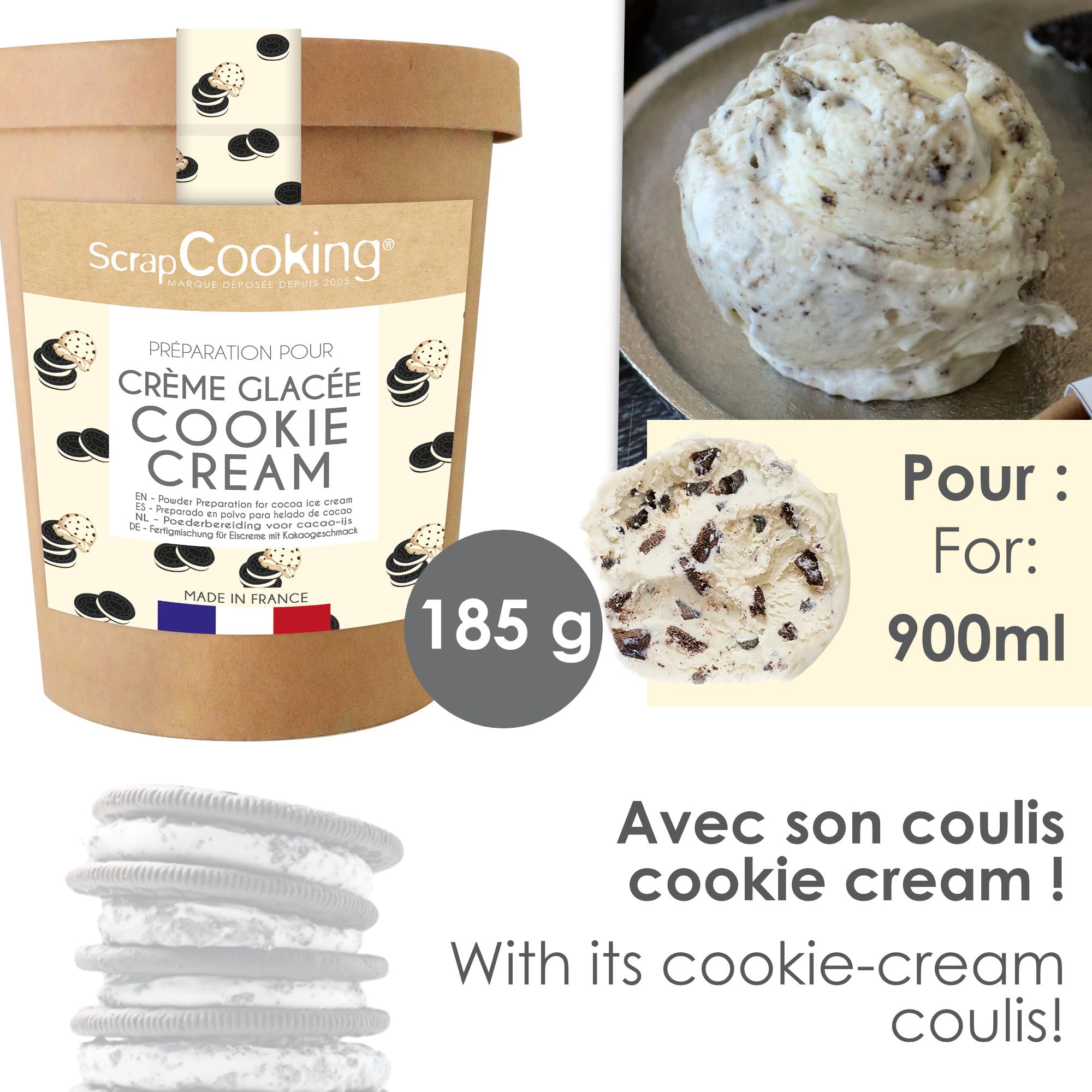 scrapcooking-8572-pr-paration-glace-cookie-cream-185g image 5