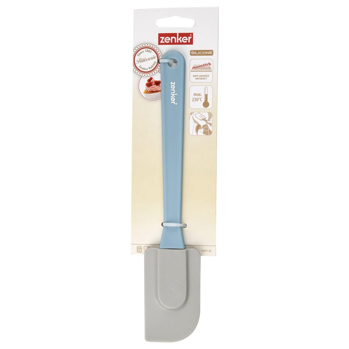 zenker-black-metallic-spatule-silicone-bleue-26-5-cm image 5
