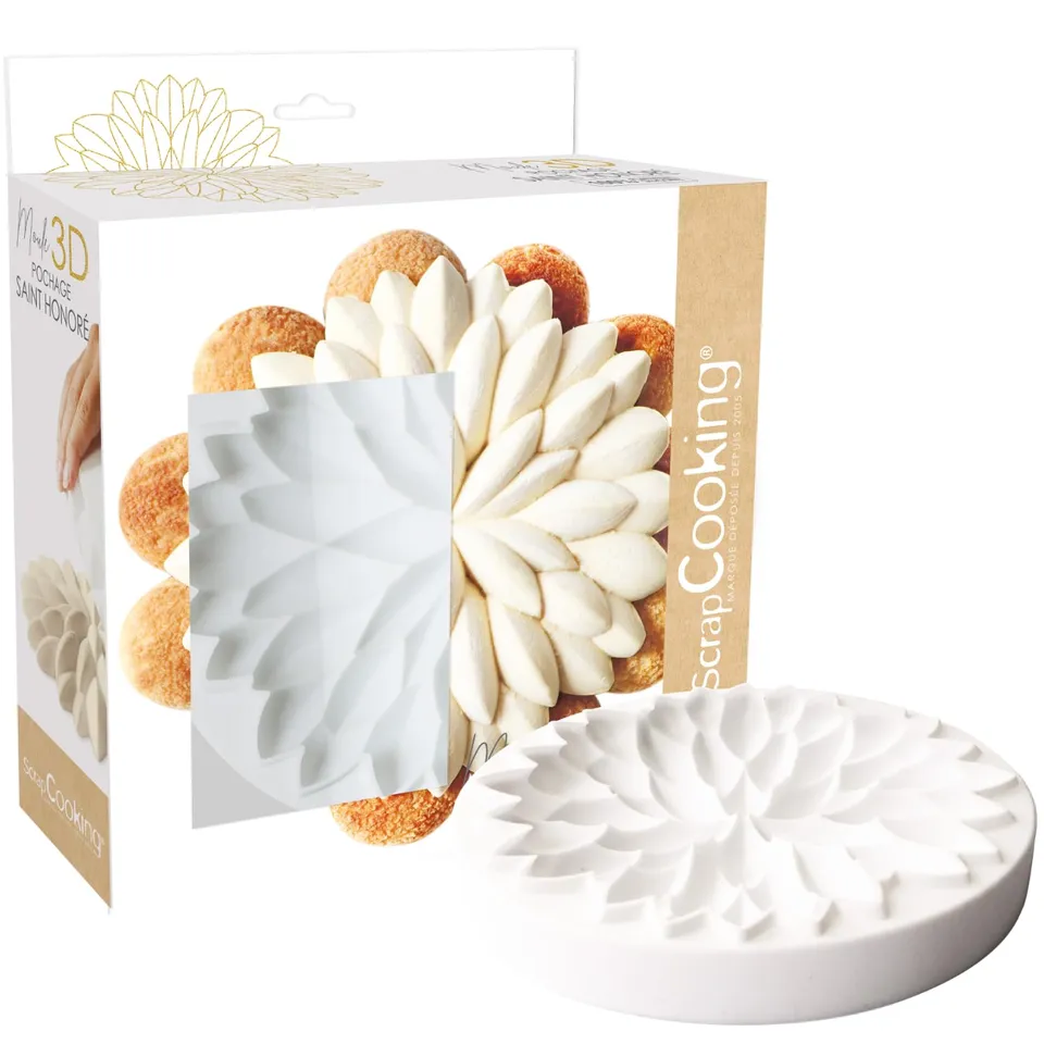 scrapcooking-moules-saint-honor-silicone-21-cm-blanc image 1