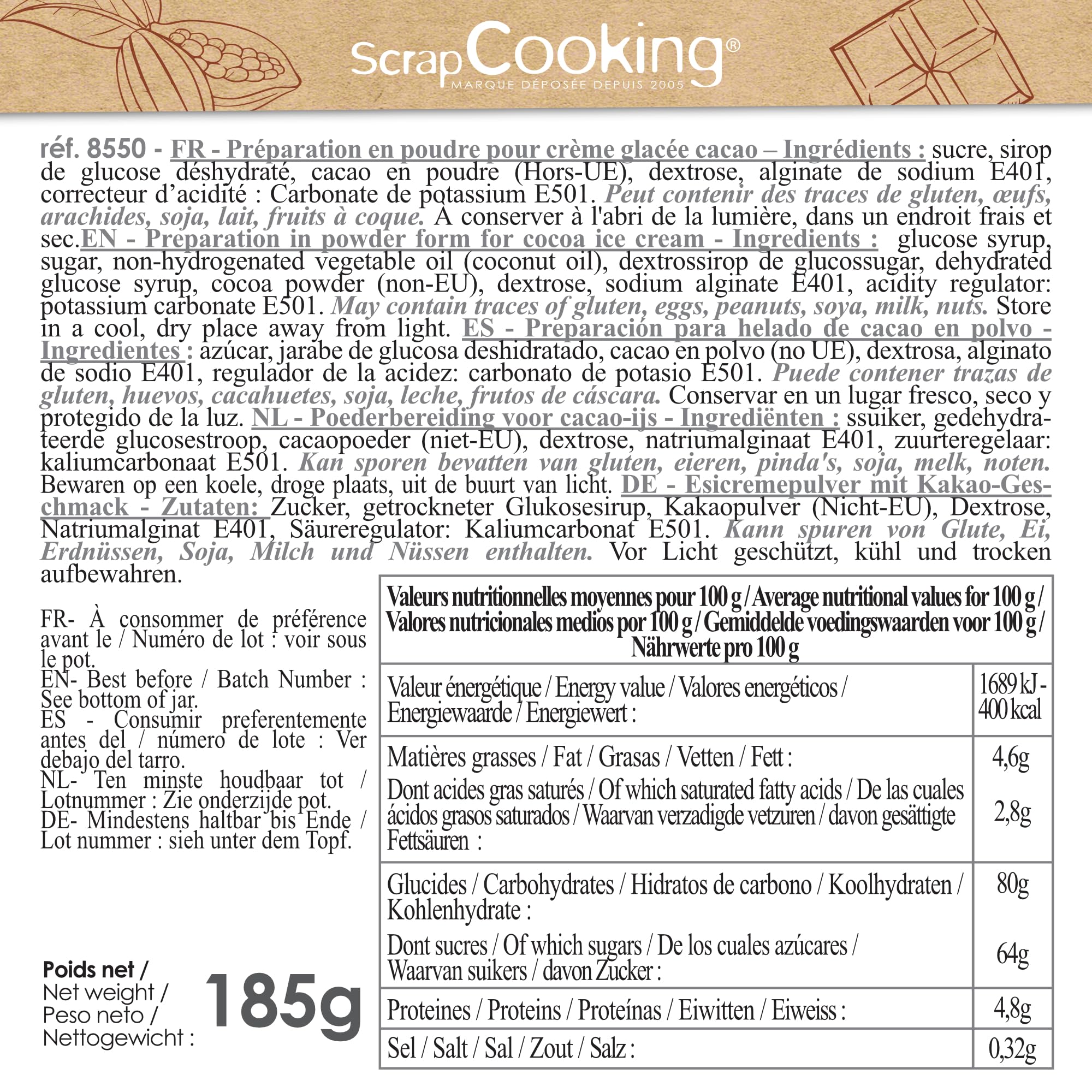 scrapcooking-ingr-dients-8550-pr-paration-glace-cacao-185-g image 2