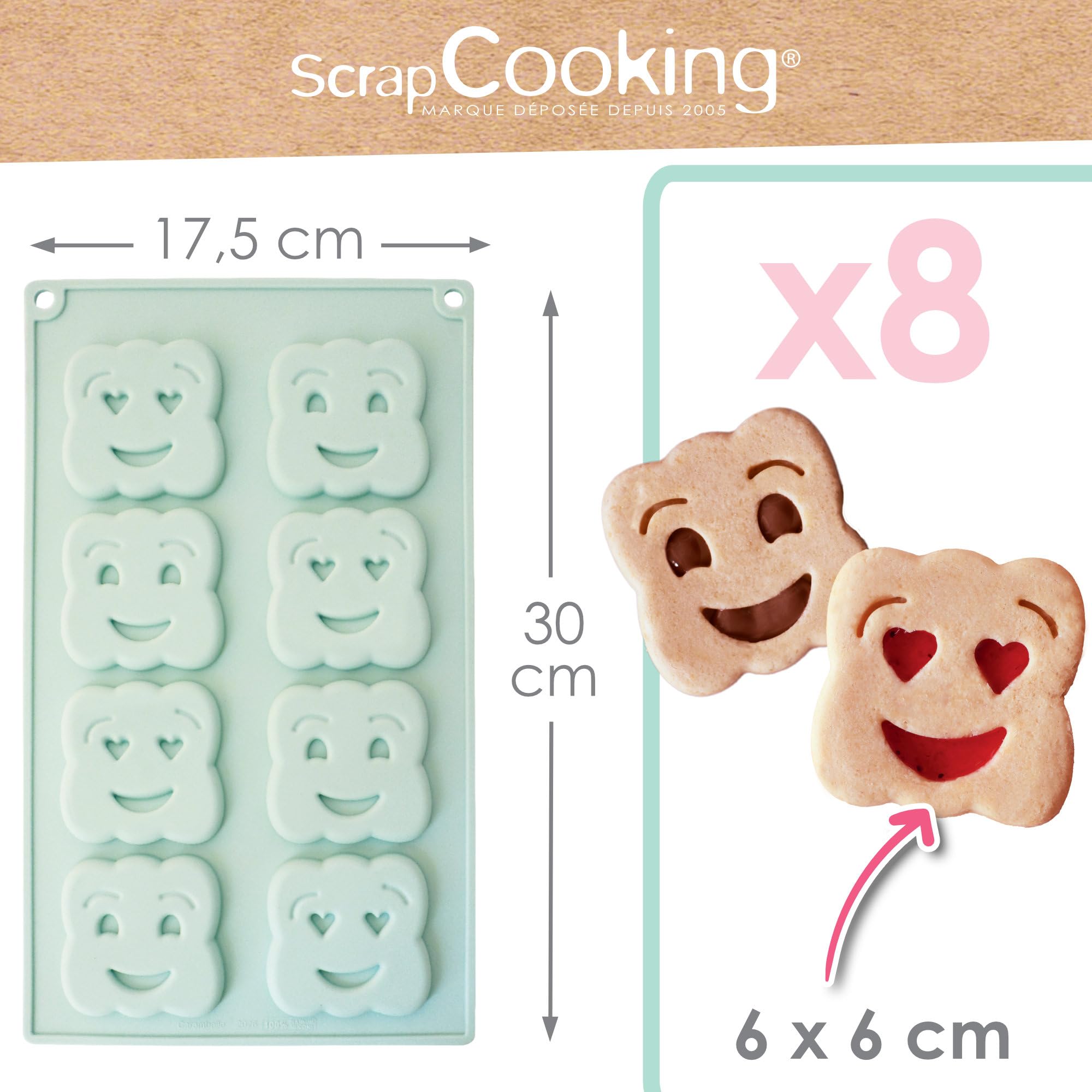 scrapcooking-moules-3186-moule-silicone-biscuits-8-formes image 3