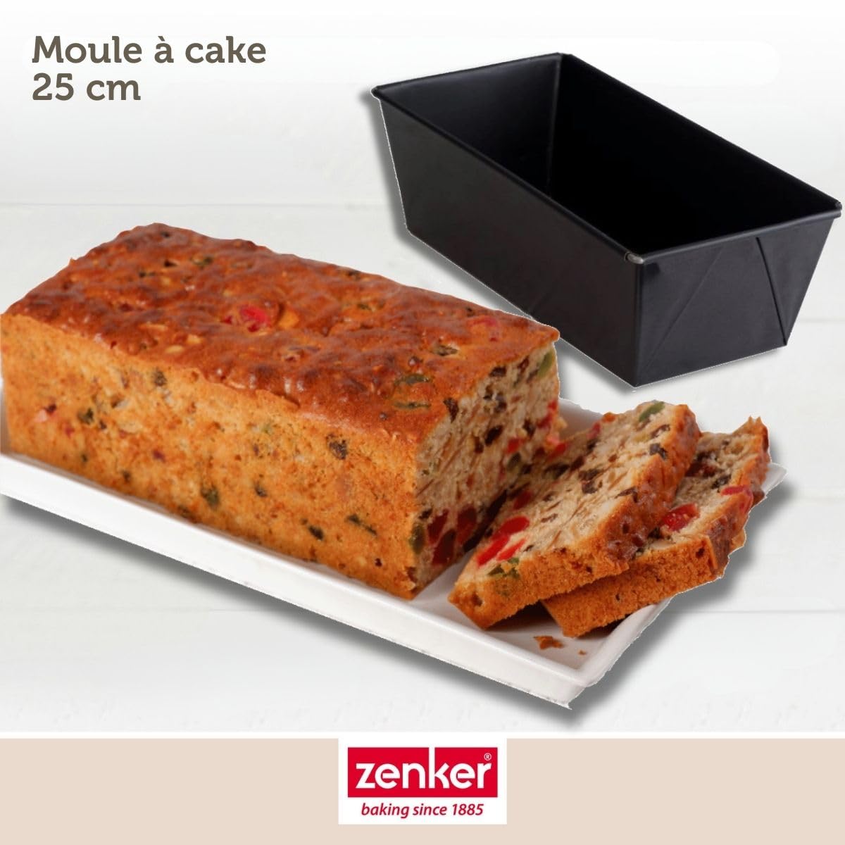 zenker-3971-black-metallic-moule-cake-rectangulaire-25cm-1-5l image 2