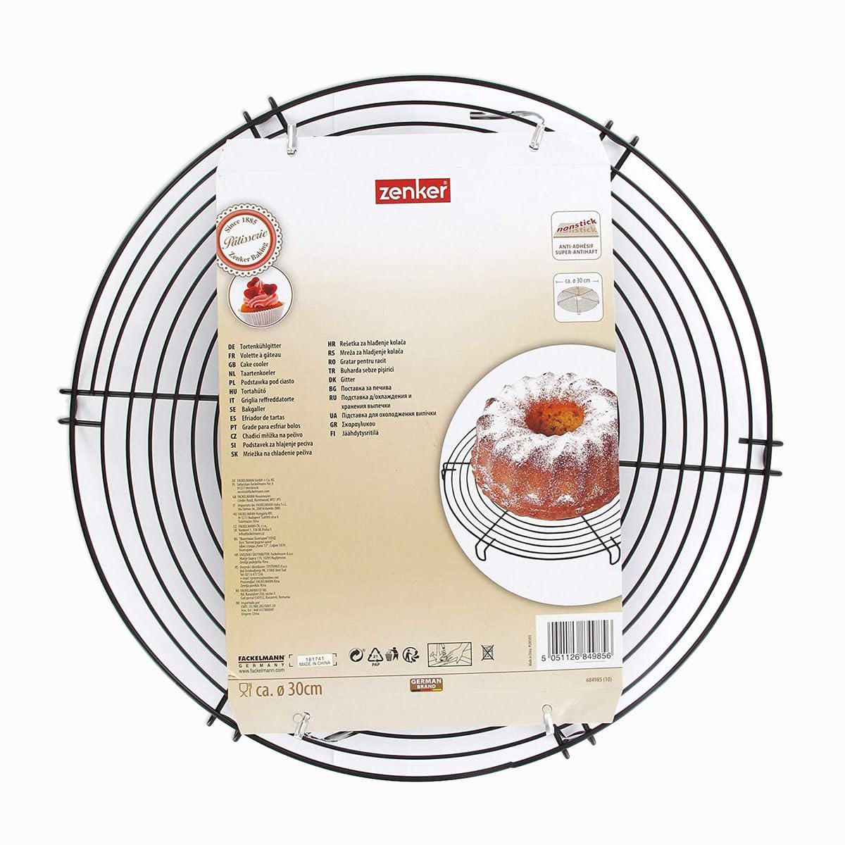 zenker-patisserie-684985-grille-refroidissement-g-teau-30-cm-noir image 5