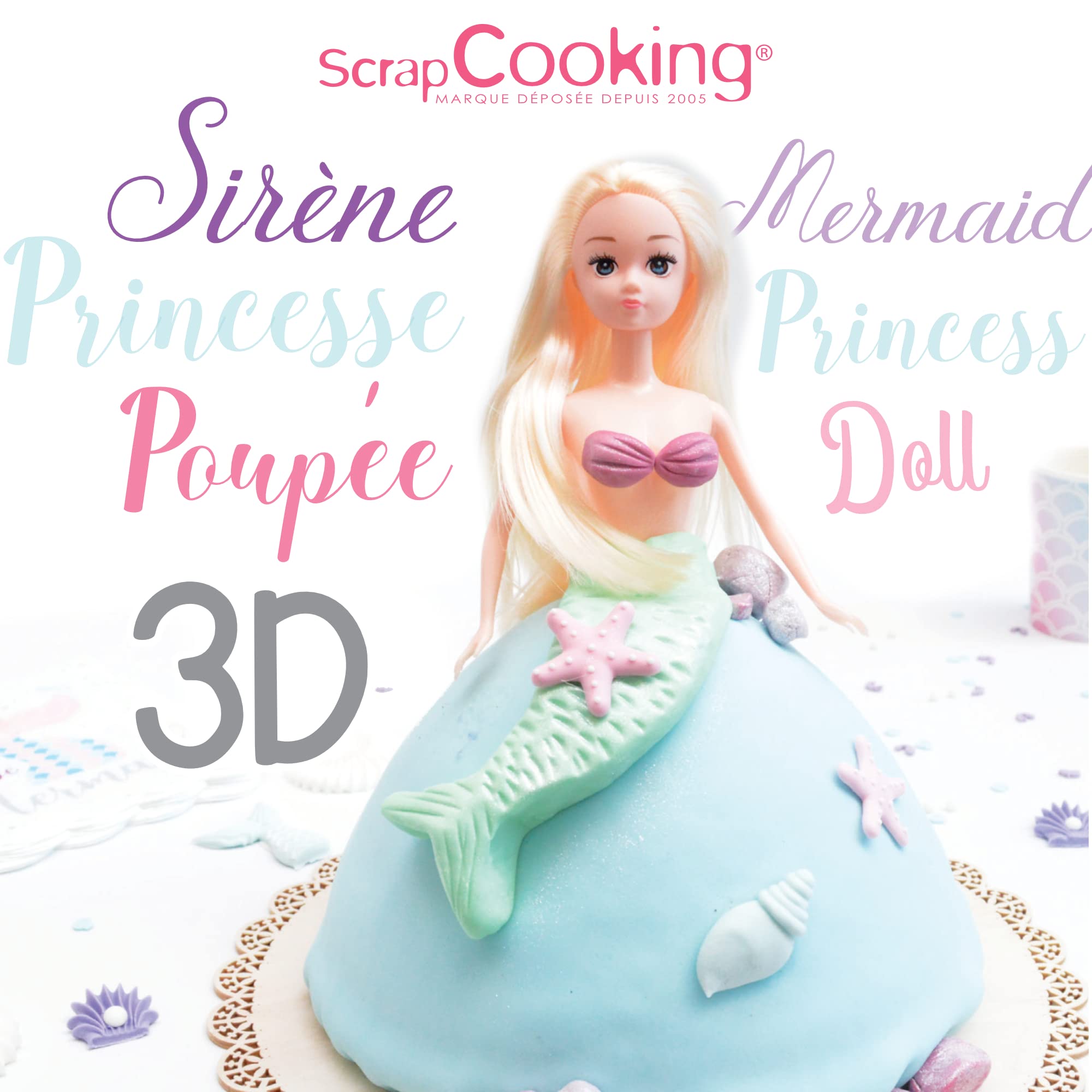 scrapcooking-moules-1904-kit-g-teau-princesse-d-me-inox image 2