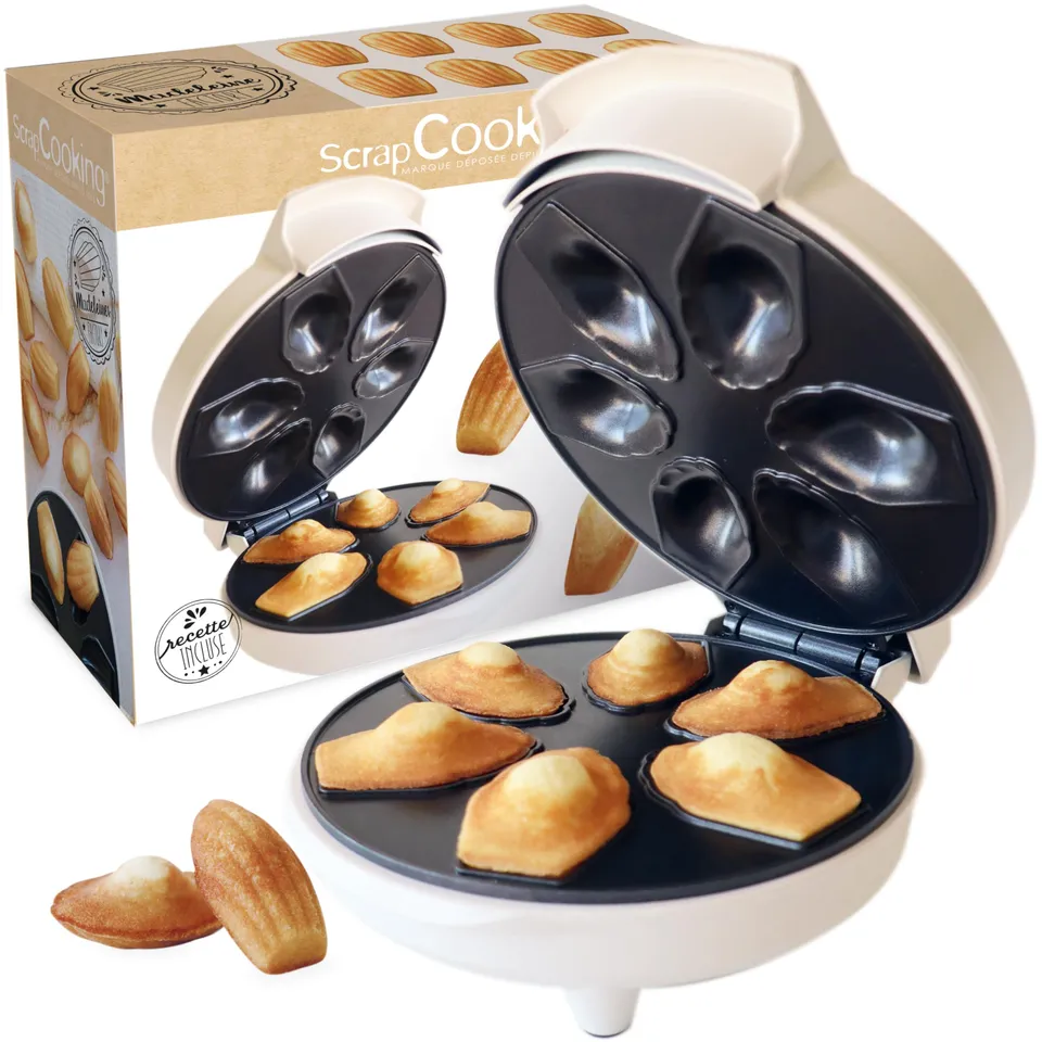 scrapcooking-3891-madeleines-factory-appareil-blanc-6-empreintes image 1