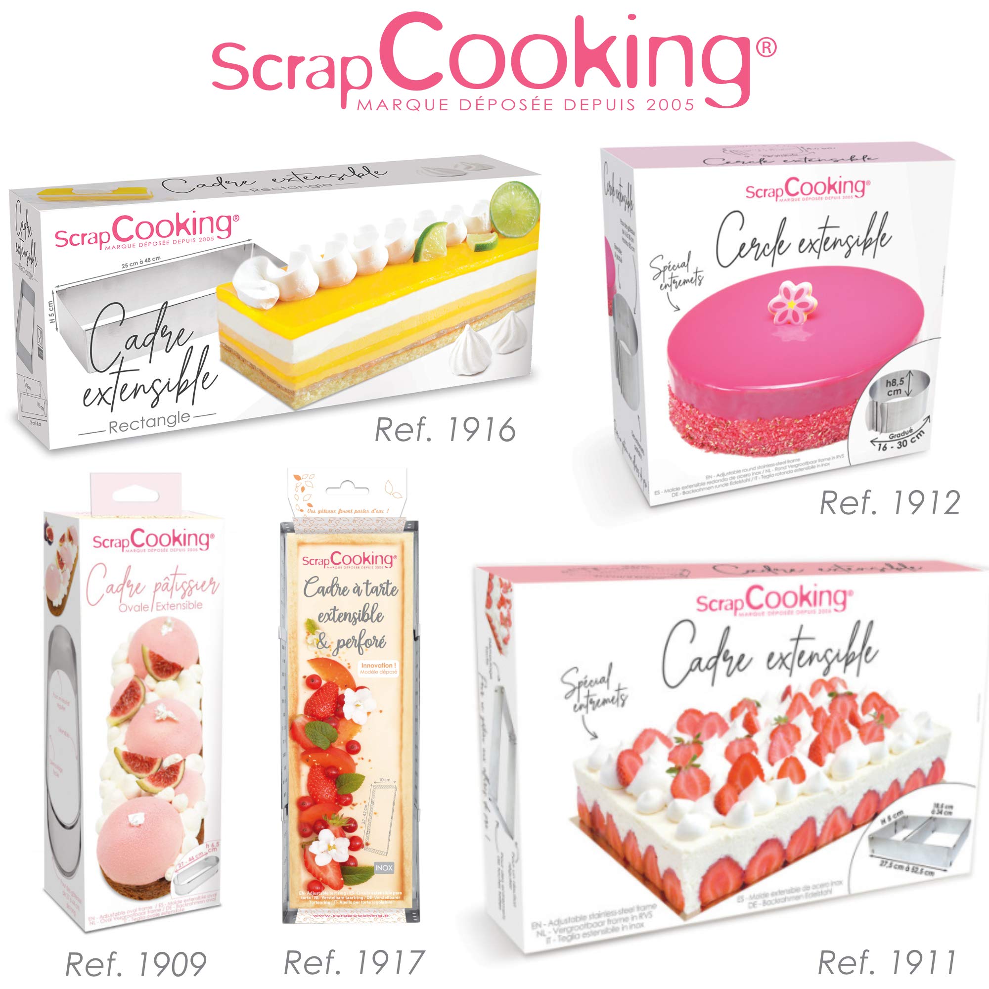 scrapcooking-1917-cadre-tarte-rectangle-extensible-inox image 8