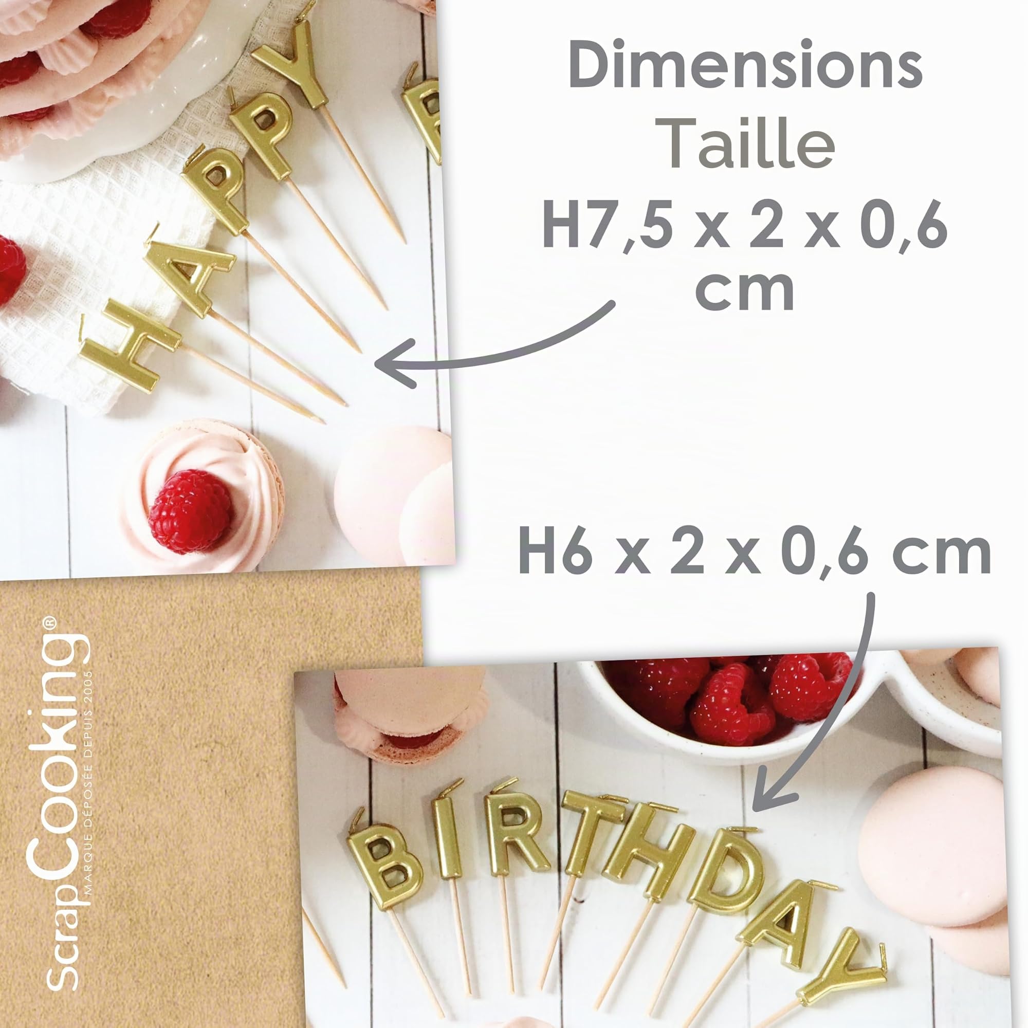 scrapcooking-d-corations-bougies-happy-birthday-dor-es-lettres-paraffine image 3
