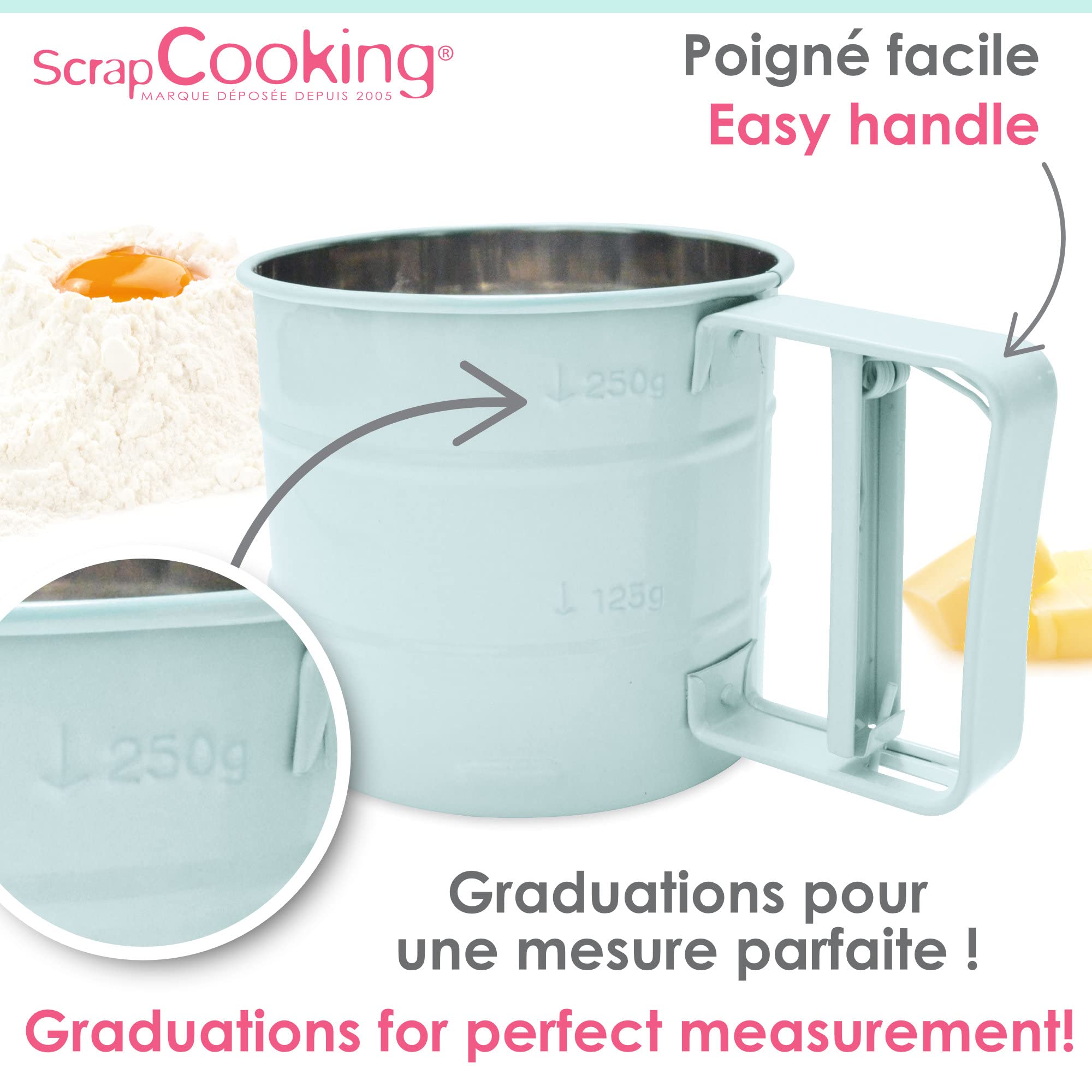 scrapcooking-mat-riel-saupoudreur-tamis-inox-5166-375-g image 4