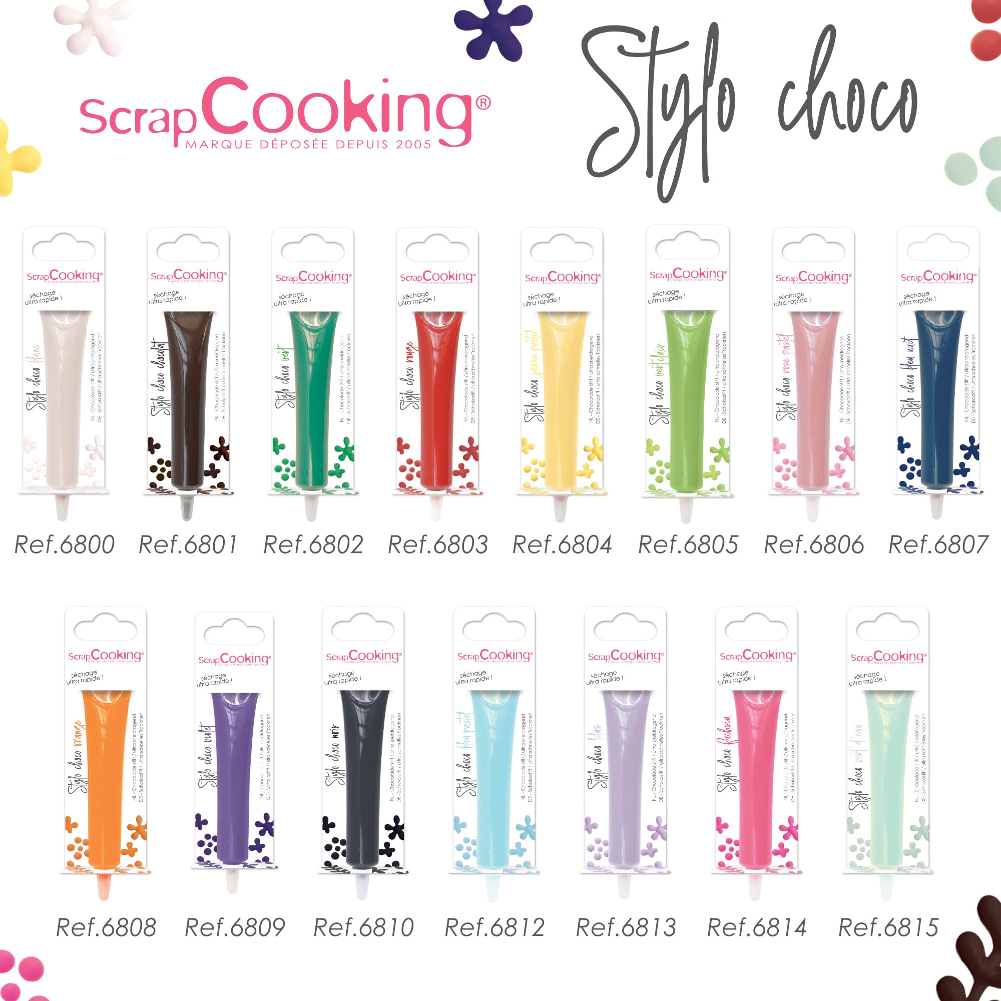 scrapcooking-6814-stylo-choco-rose-fuchsia-25-g image 6