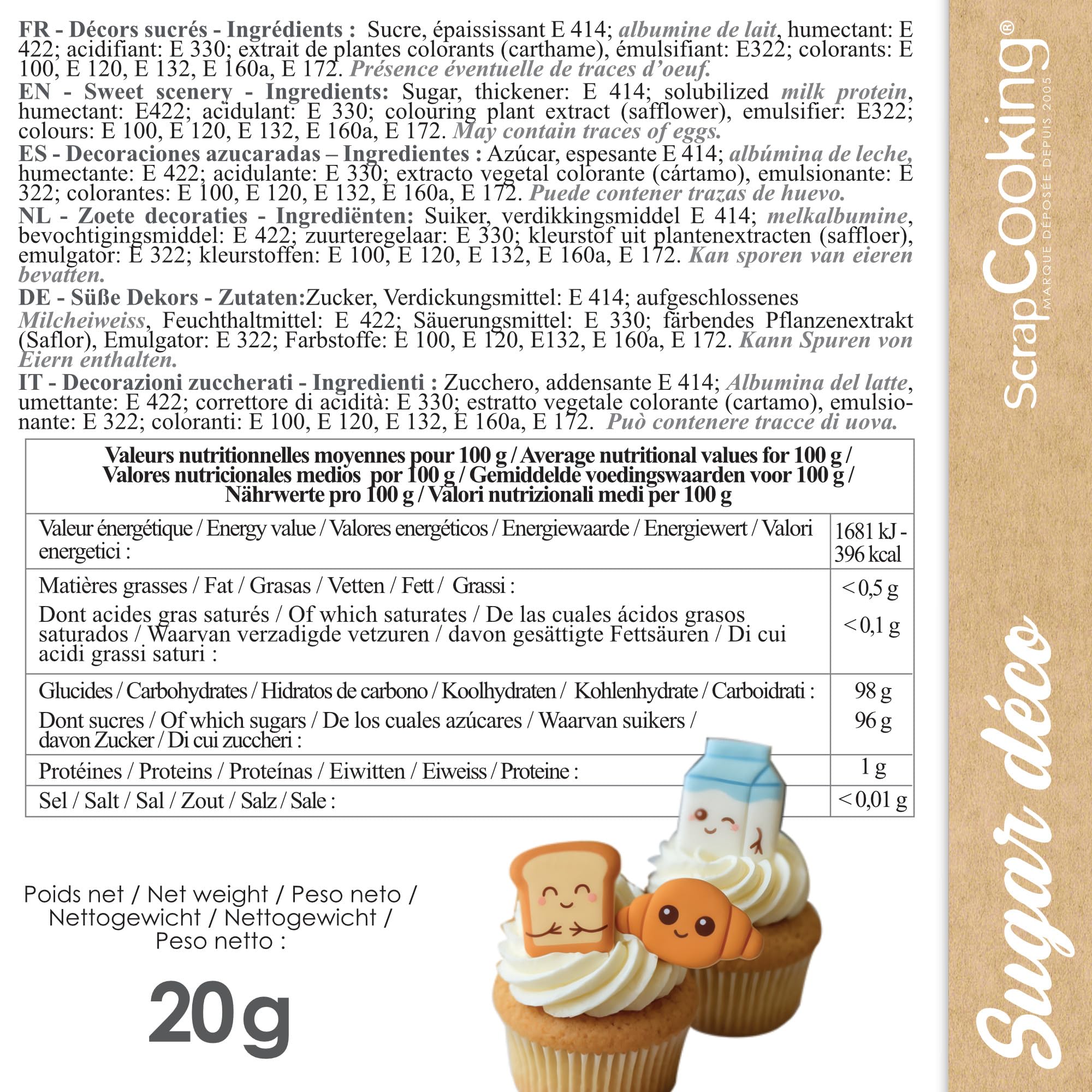 scrapcooking-d-corations-7058-d-cosucres-petit-d-j-kawaii-x6 image 2