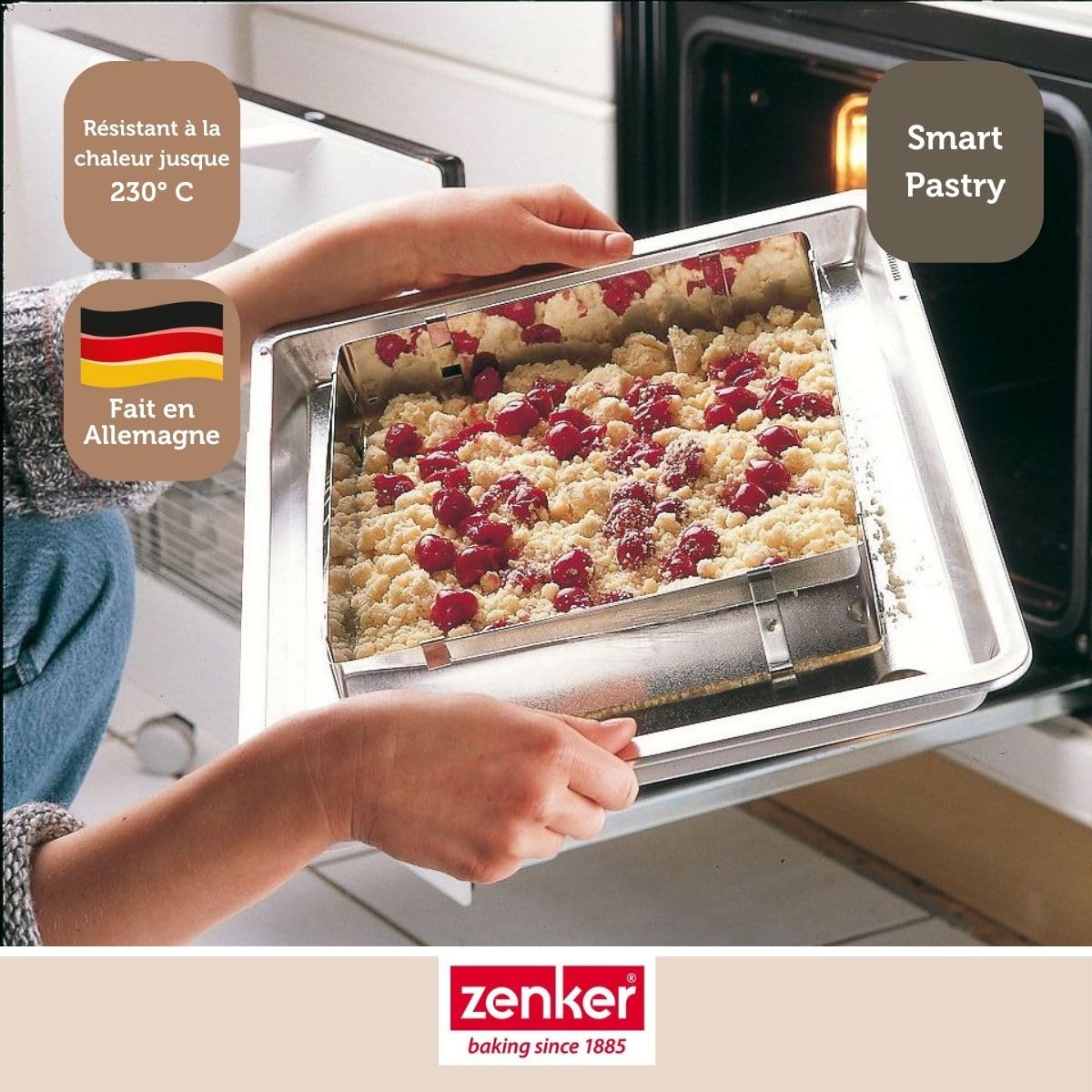 zenker-patisserie-7709-cadre-g-teau-rectangle-r-glable image 2