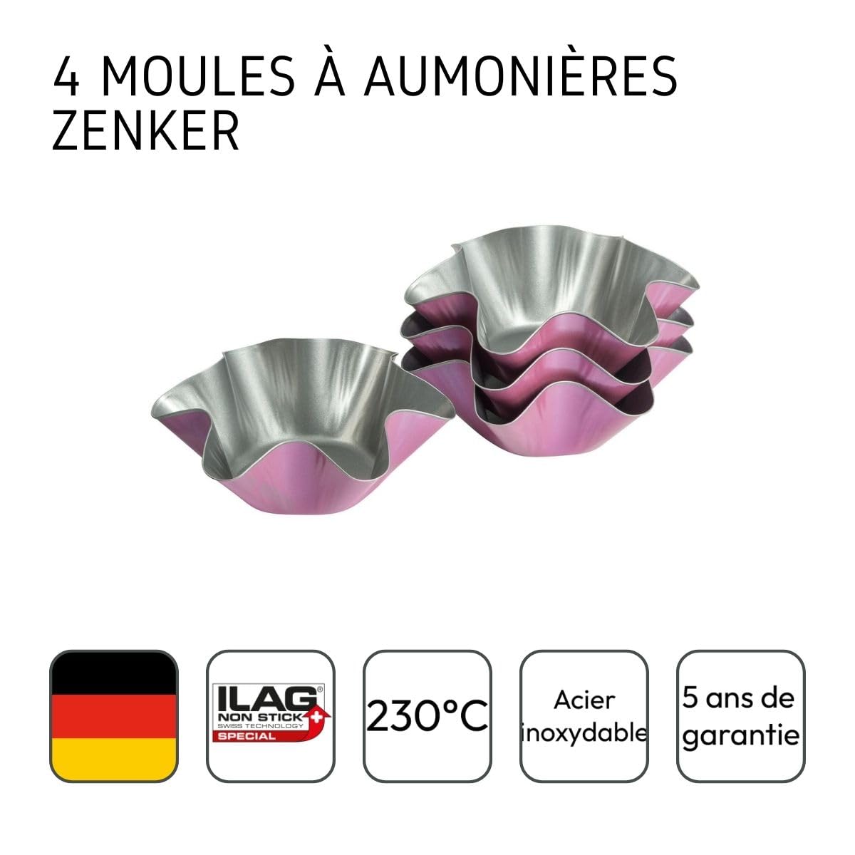 zenker-creative-studio-moules-aum-ni-res-rose-lot-de-4 image 4