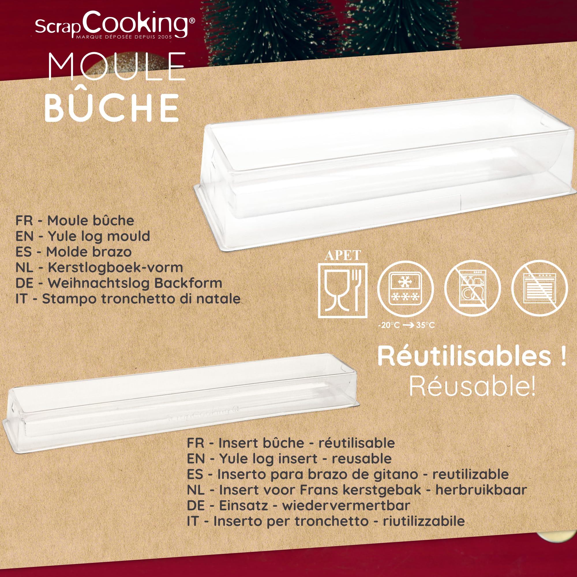 scrapcooking-moules-kit-moule-b-che-no-l-insert-30-cm image 4