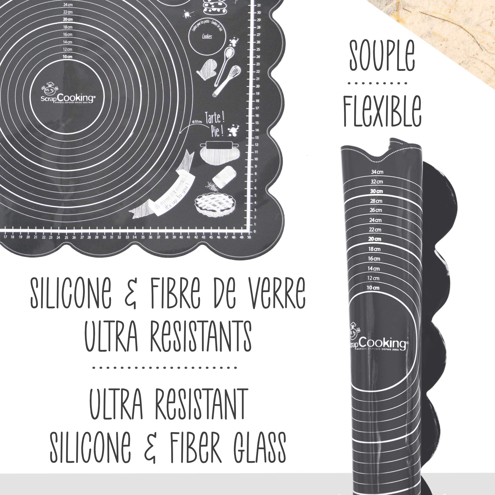 scrapcooking-need-it-5254-tapis-silicone-60x43-5-cm-gris image 5