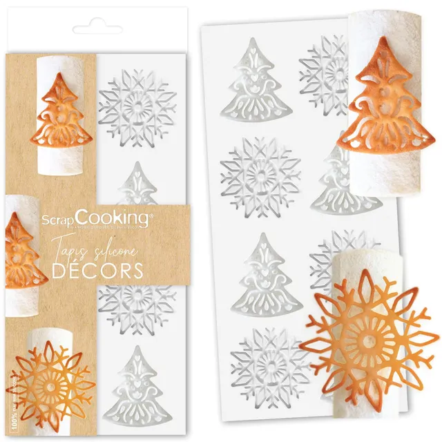 scrapcooking-moule-tapis-sweet-xmas-silicone-28x18cm-1971 image 1
