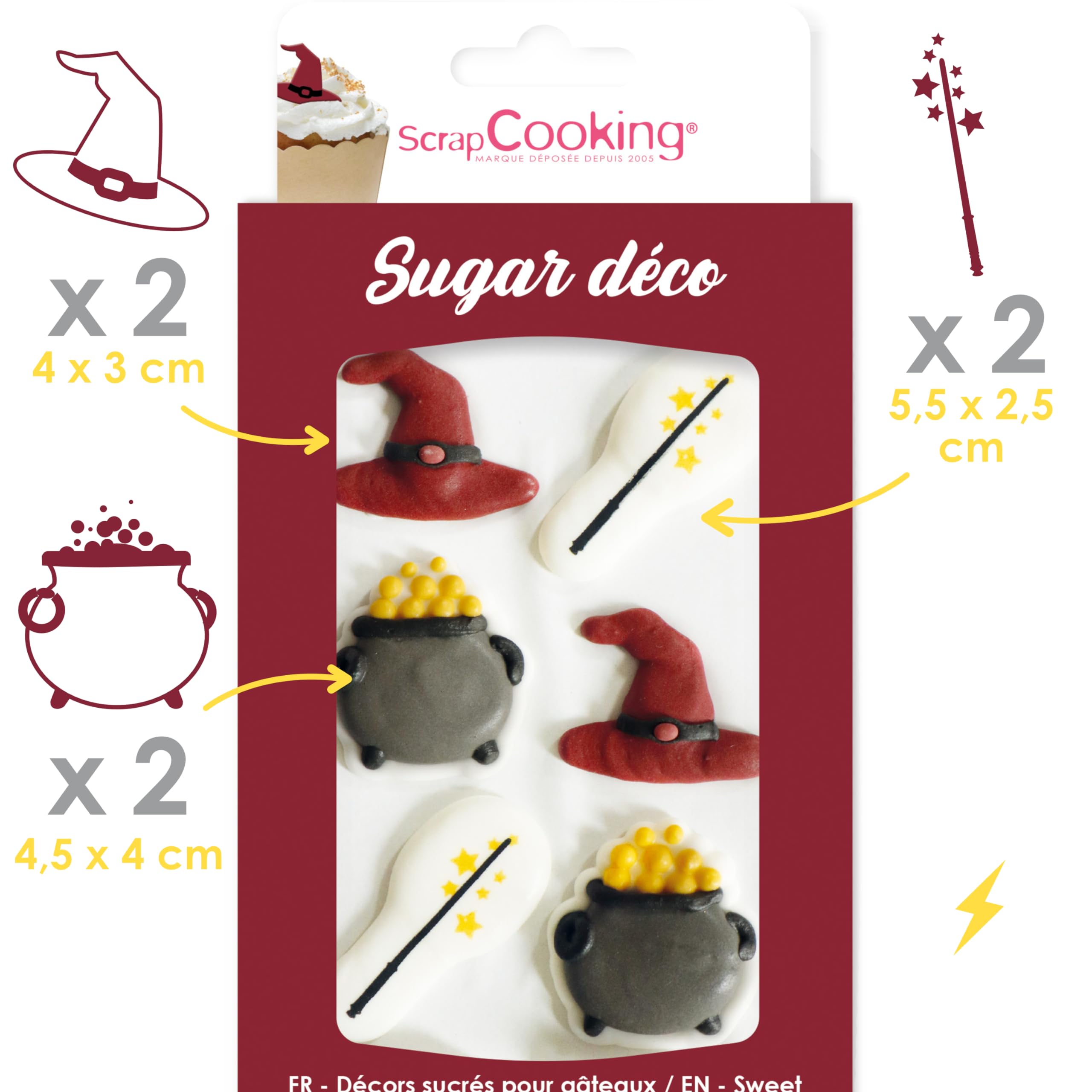 scrapcooking-d-corations-d-cosucres-sorcier-6981-6-pi-ces image 5