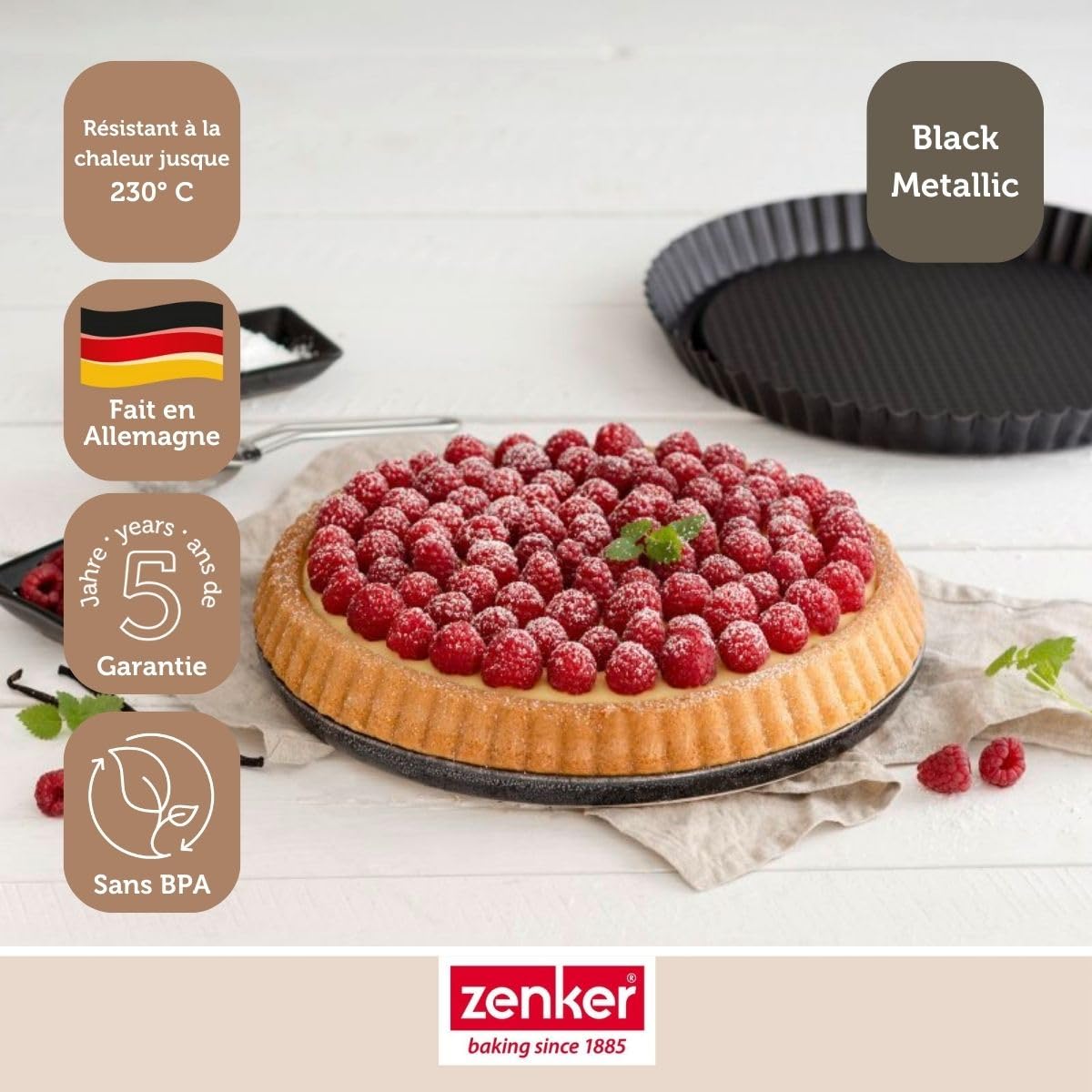 zenker-black-metallic-moule-tarte-renvers-e-28-cm-antiadh-sif image 5