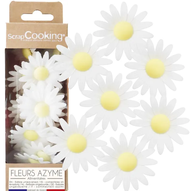 scrapcooking-d-corations-2296-marguerites-azyme-d-co-g-teau-x18 image 1