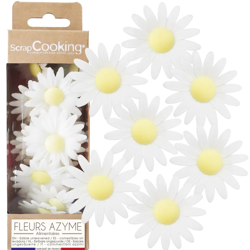 scrapcooking-d-corations-2296-marguerites-azyme-d-co-g-teau-x18 image 1