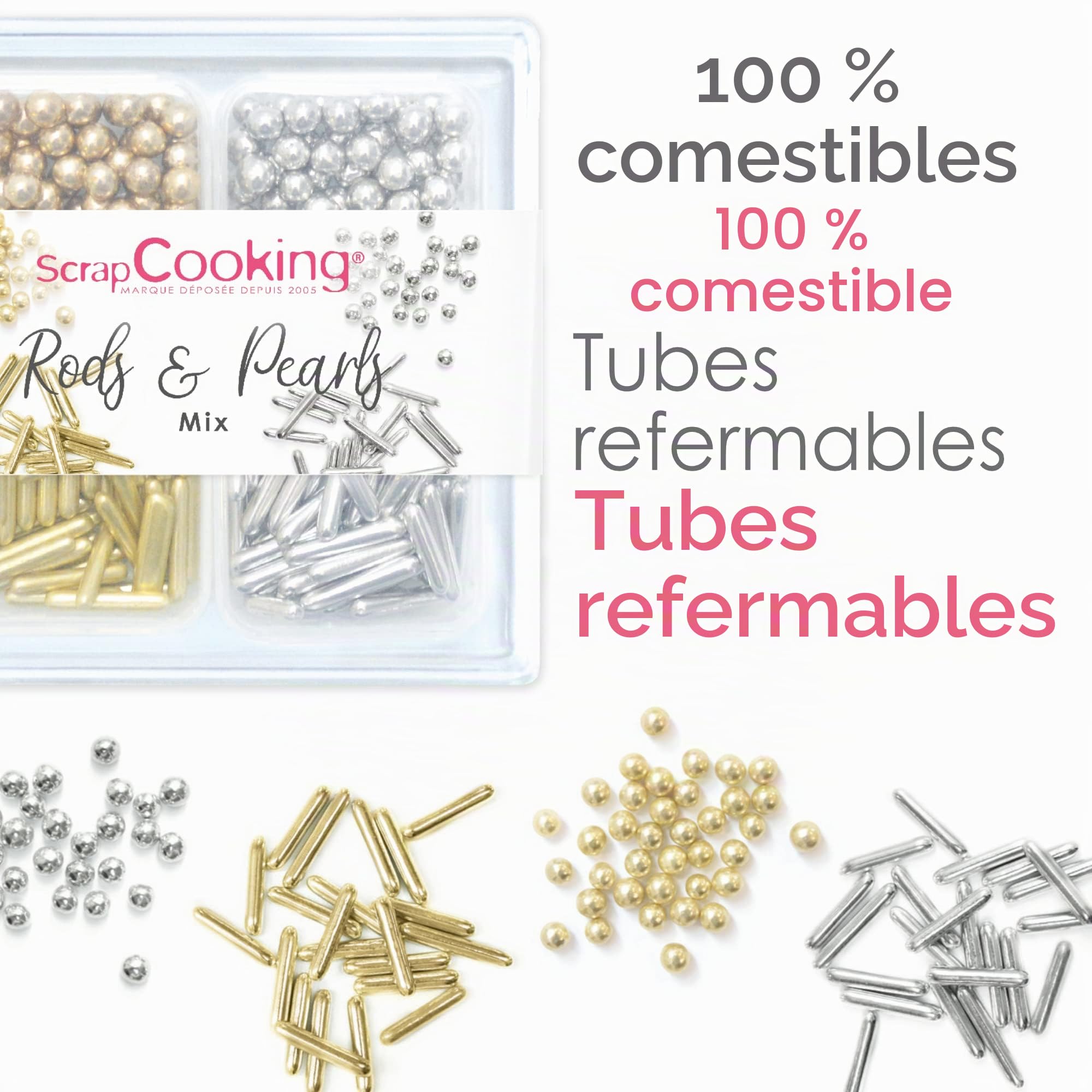 scrapcooking-rods-pearls-mix-d-cors-sucr-s-or-argent-66-g image 6