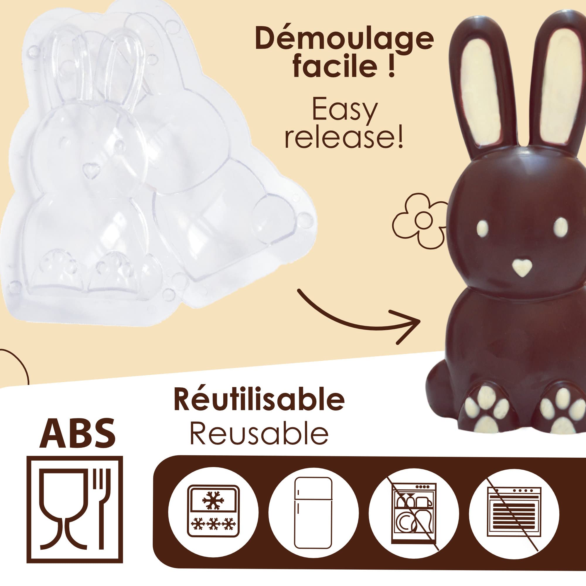 scrapcooking-moules-6757-moule-chocolat-lapin-3d-rigide image 4