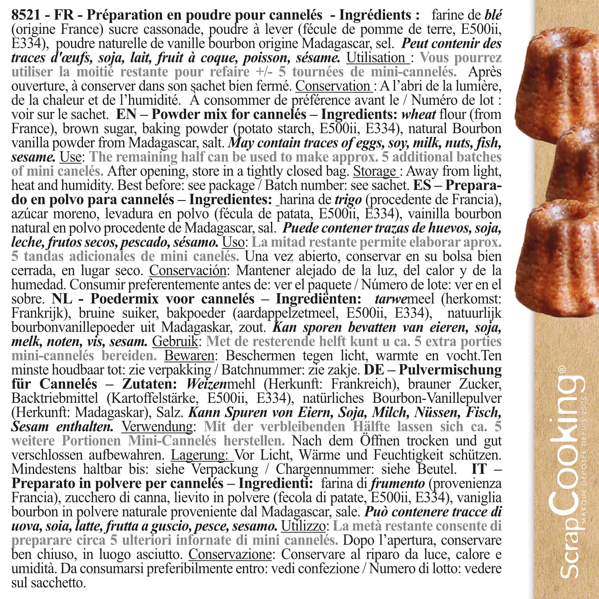 scrapcooking-ingr-dients-pr-paration-cannel-s-225g-vanille-caram-lis-e image 3