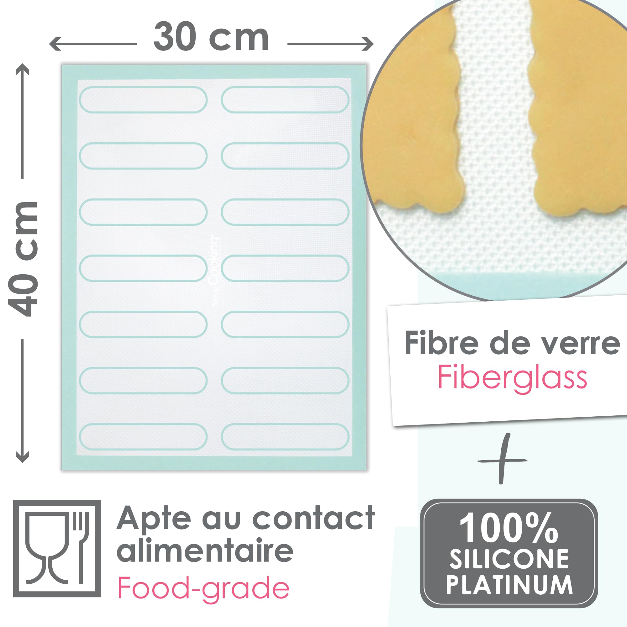 scrapcooking-mat-riel-tapis-macarons-silicone-perfor-30x40-cm-3181 image 6