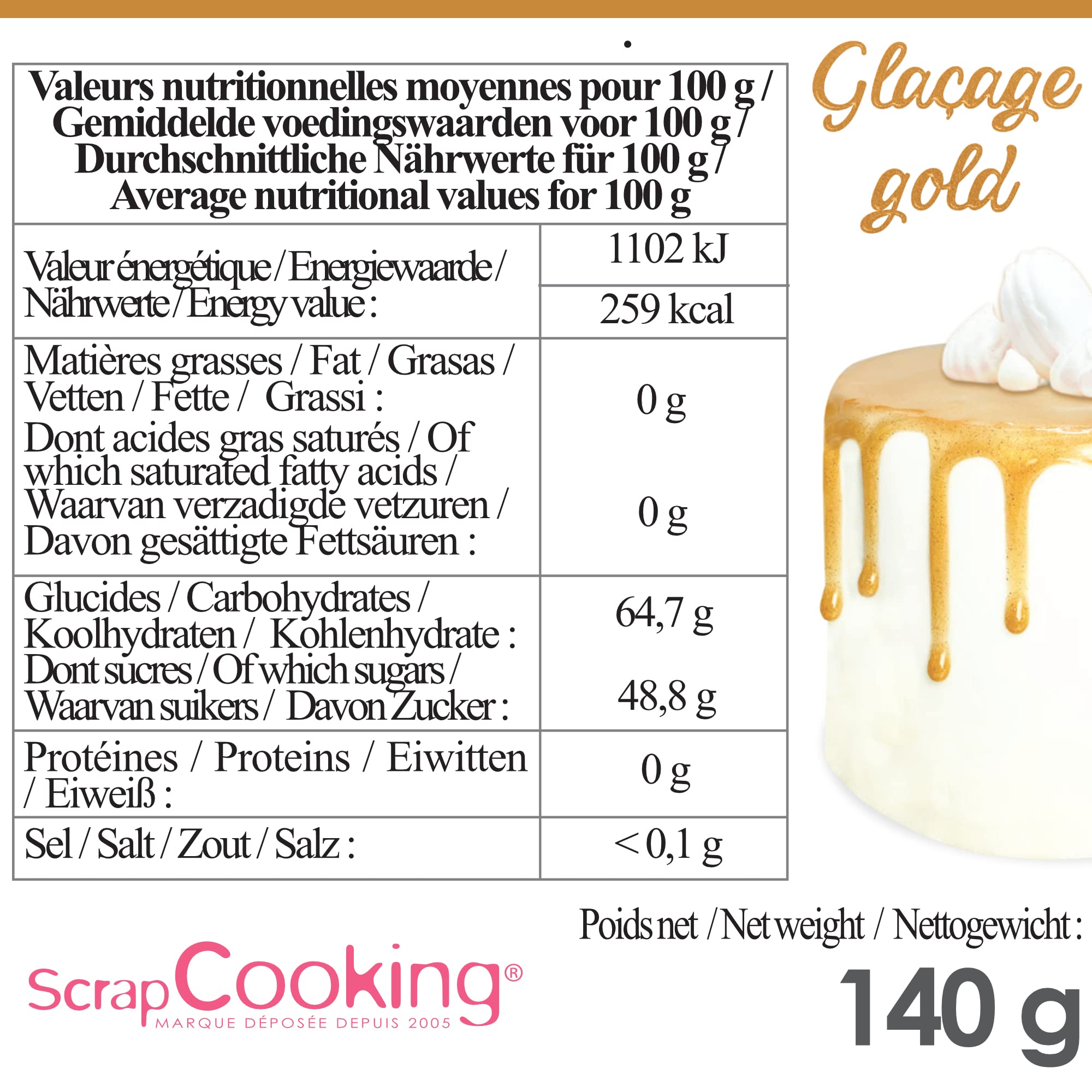 scrapcooking-ingr-dients-4711-gla-age-dor-140-g-drip-cake image 6