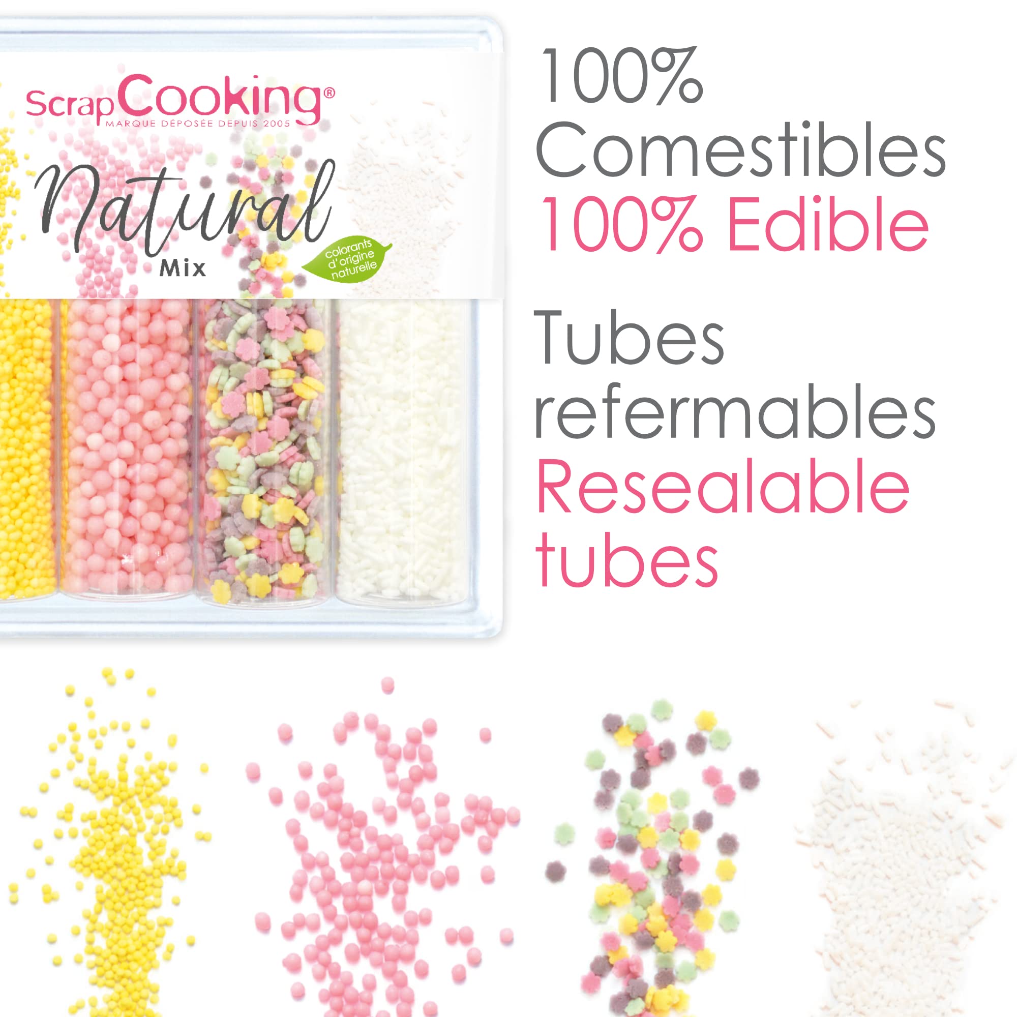 scrapcooking-d-corations-d-cors-sucr-s-natural-mix-74g-7524 image 5