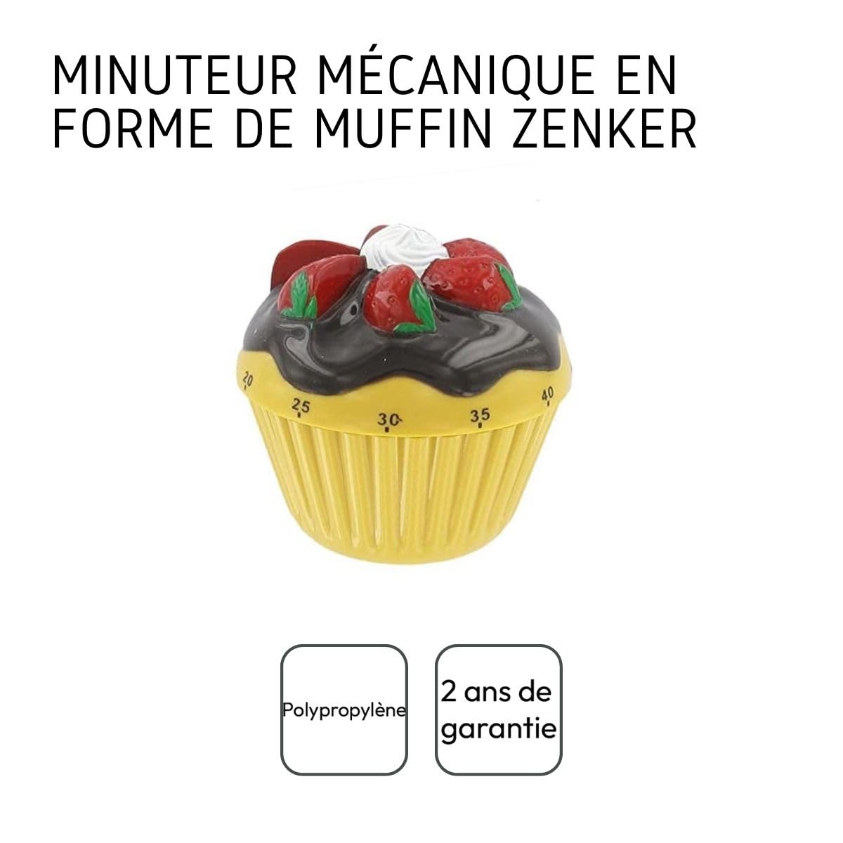 zenker-patisserie-41943-minuteur-cupcake-m-canique-jaune image 4