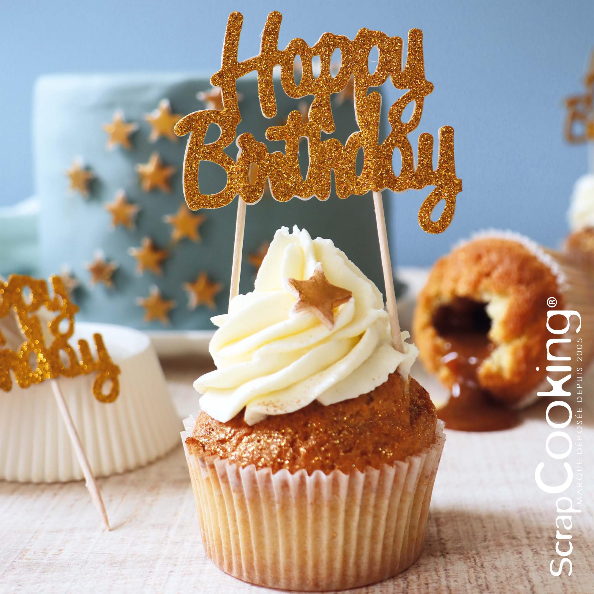 scrapcooking-d-corations-4907-kit-cupcakes-happy-birthday-dor image 3