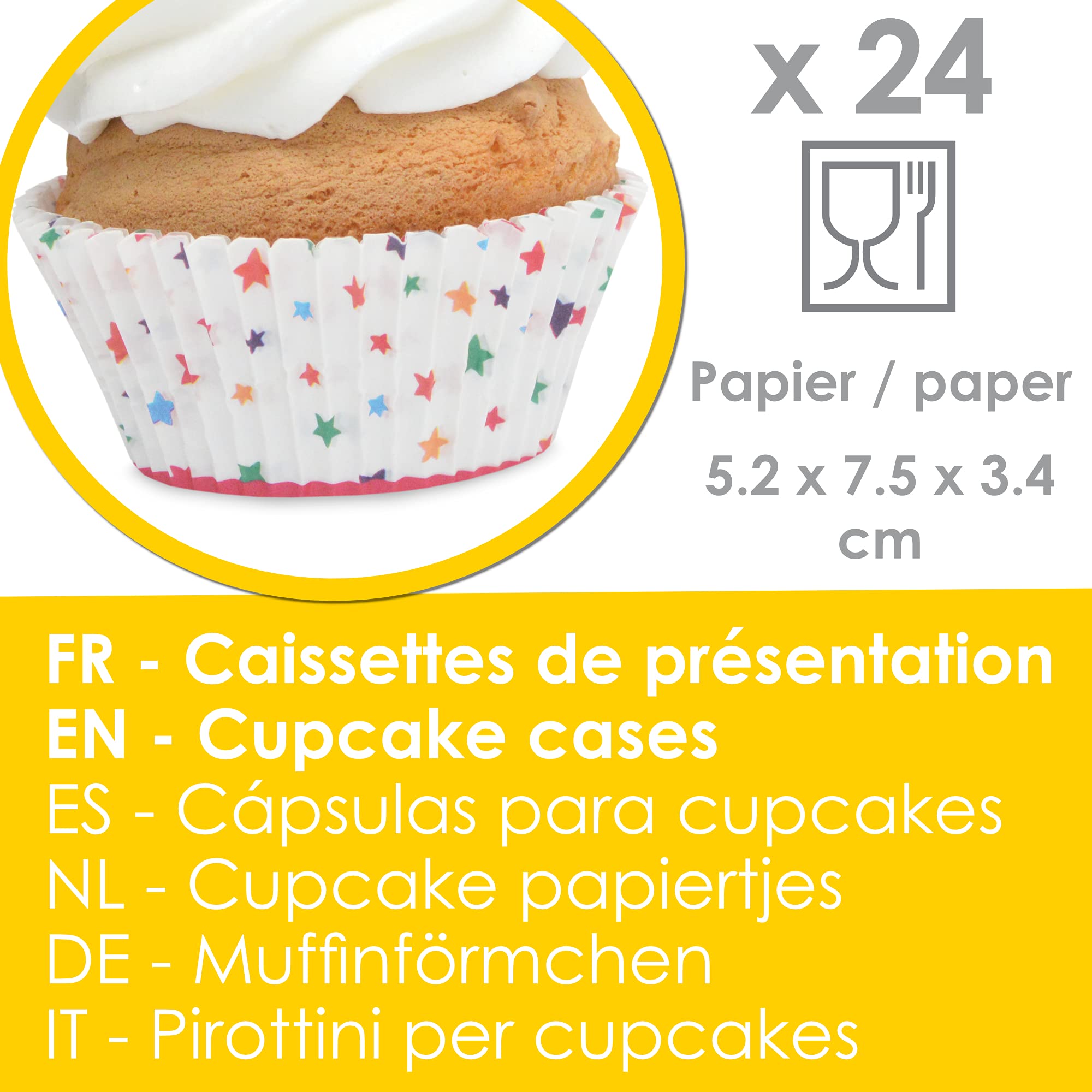 scrapcooking-d-corations-5051-kit-cupcakes-arc-en-ciel-48-pcs image 4