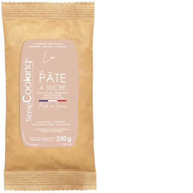scrapcooking-p-tes-sucre-lin-beige-250-g-naturel-7624 image 1