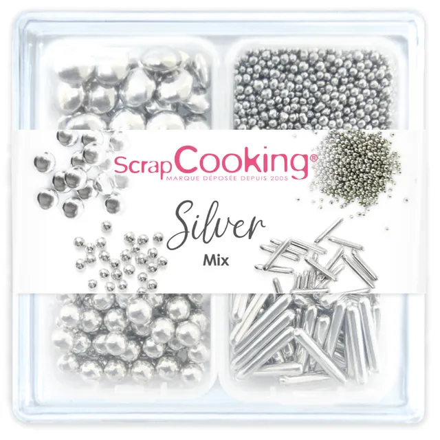 scrapcooking-d-corations-silver-mix-d-cors-sucr-s-63-g image 1