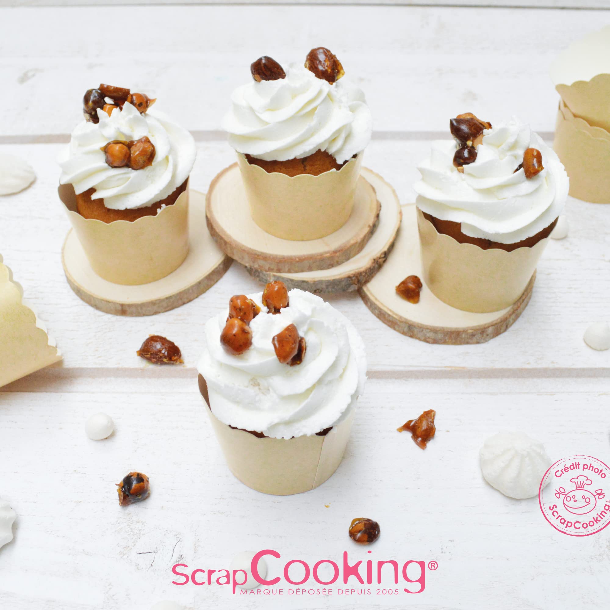 scrapcooking-mat-riel-25-caissettes-5079-moules-cupcakes-kraft image 4