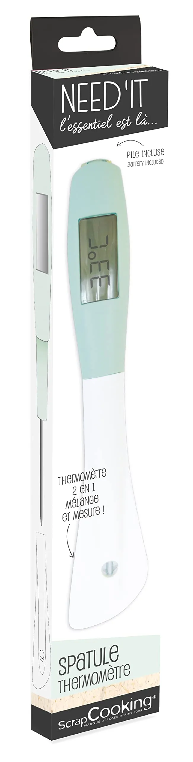 scrapcooking-5180-spatule-thermom-tre-silicone-28-cm image 1