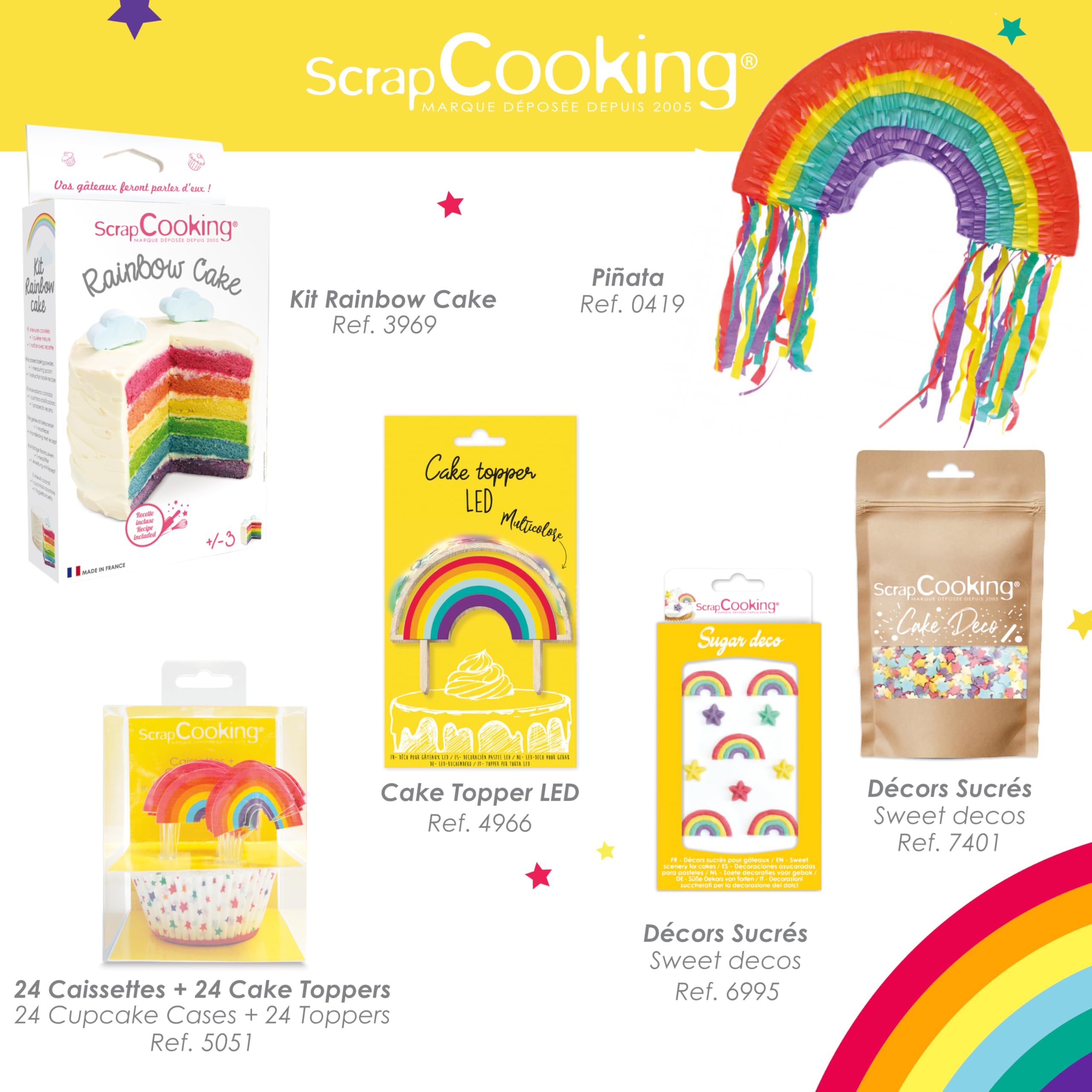 scrapcooking-d-corations-7401-d-cors-sucr-s-toiles-55-g image 5