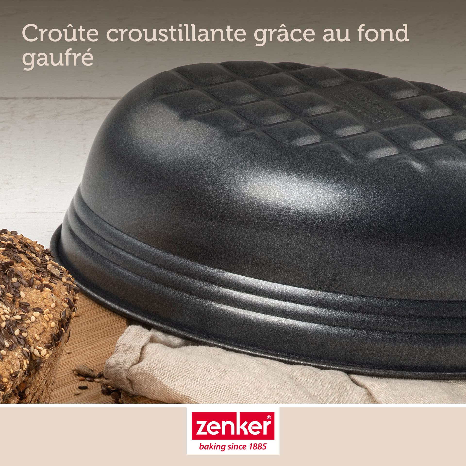 zenker-dein-brot-6520-moule-pain-ovale-noir-26-cm-acier image 6