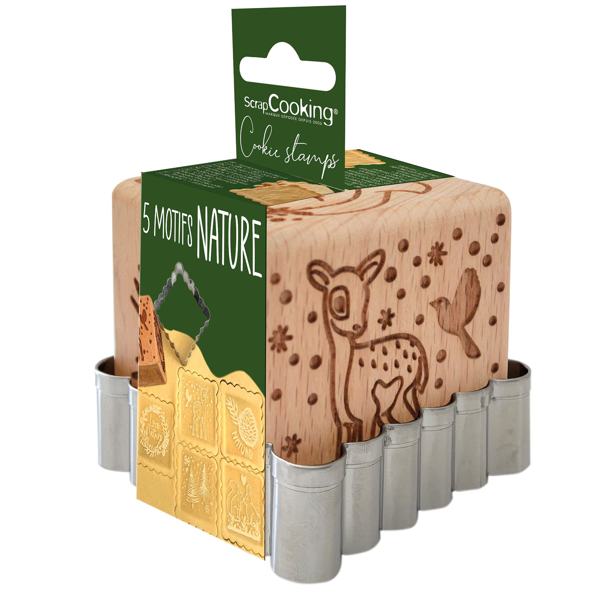 scrapcooking-tampon-bois-no-l-emporte-pi-ce-biscuits-5-motifs image 4