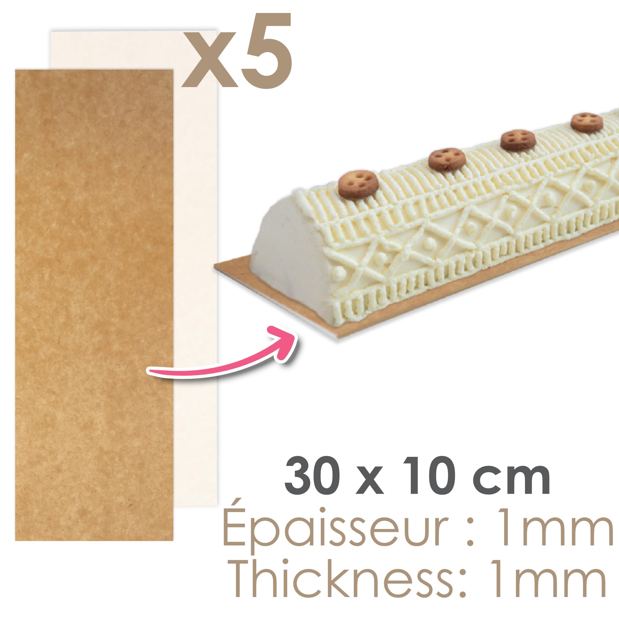 scrapcooking-mat-riel-5216-supports-b-ches-30x10-cm-lot-5 image 3