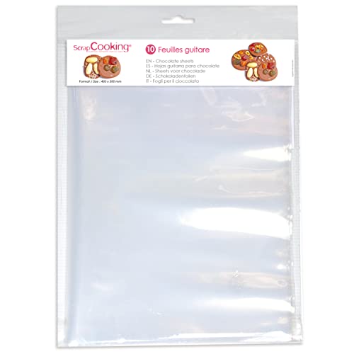 scrapcooking-feuille-guitare-chocolat-30x40-lot-10 image 8